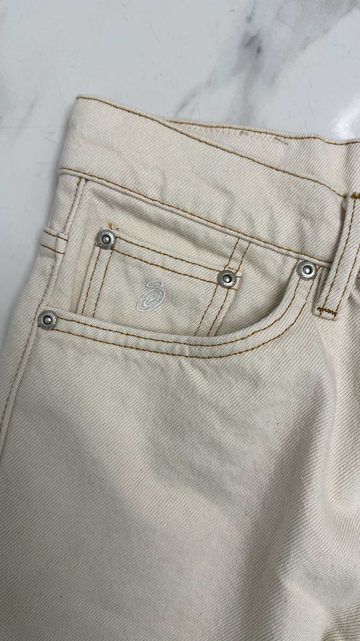 Stussy × Vintage Stussy Classic Jean Denim “Natural” 28 Size US 28 / EU 44 - 3 Thumbnail