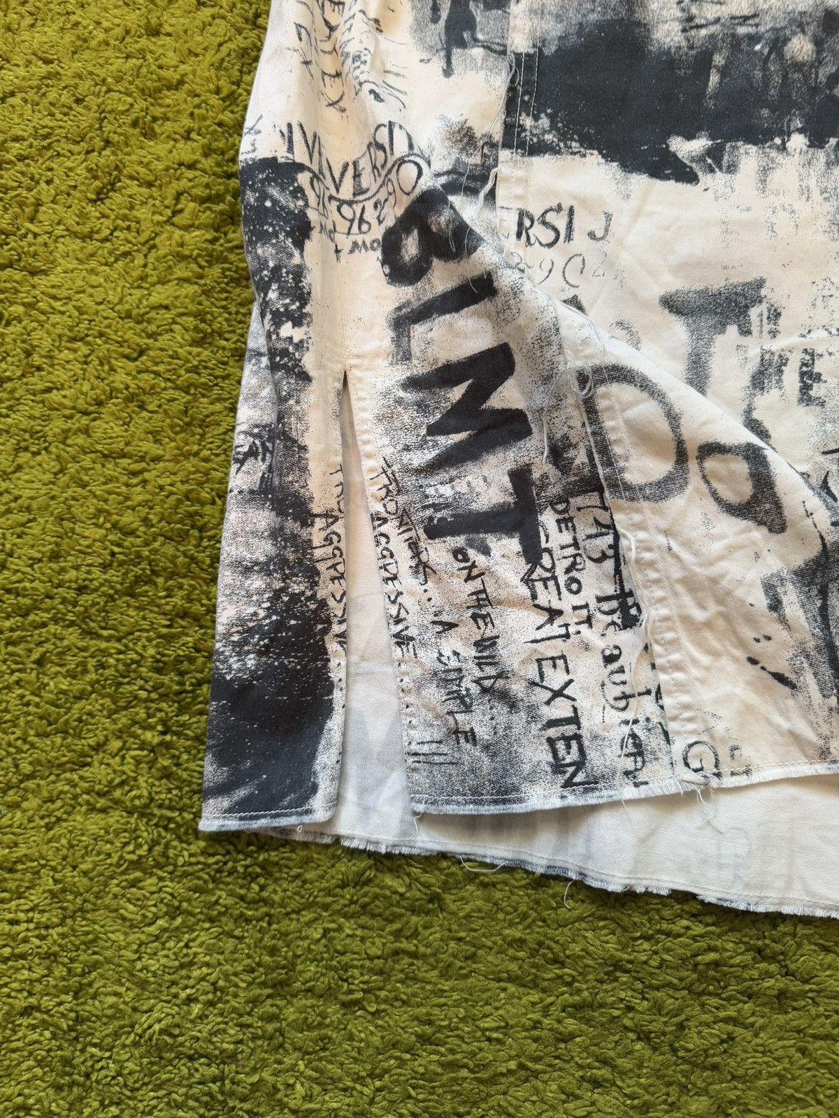 Hysteric Glamour × Vintage Y2K vintage avant garde gazette pattern skirt Size 30" / US 8 / IT 44 - 6 Thumbnail