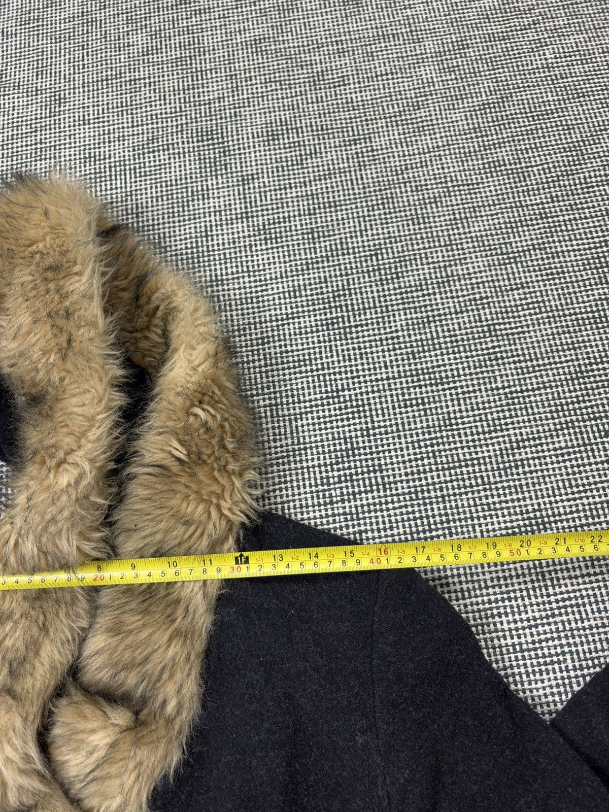 Japanese Brand Faux fur avant garde wool jacket japan style harajuku vtg Size S / US 4 / IT 40 - 9 Thumbnail