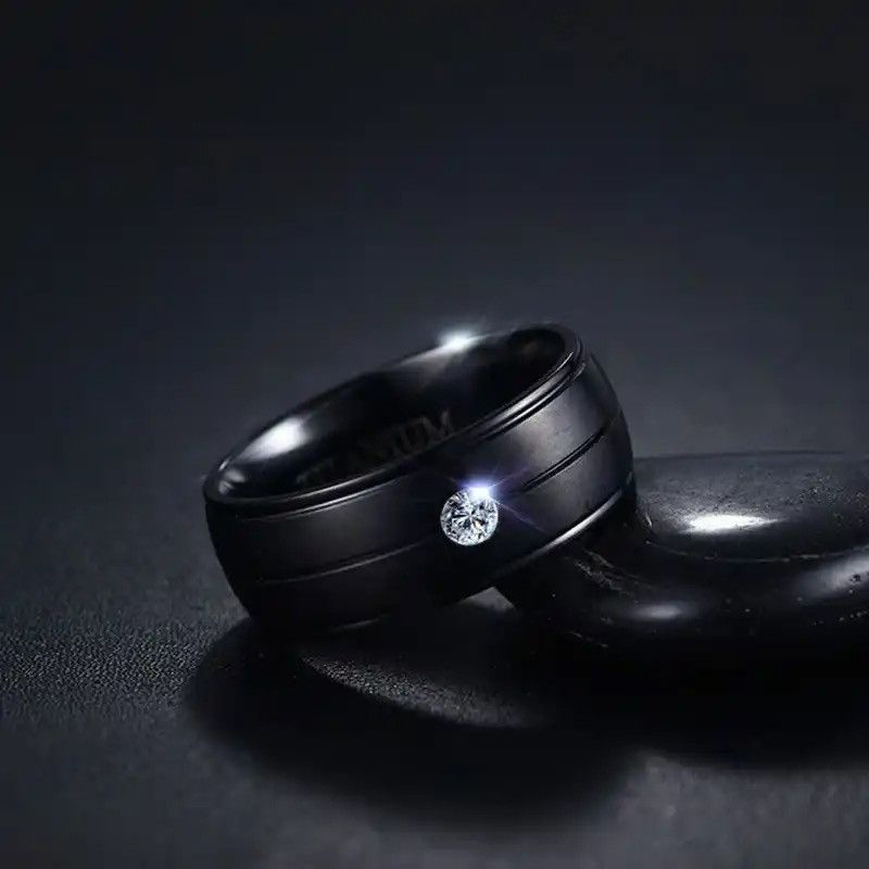 Other Pure Titanium Black Ring Size ONE SIZE - 1 Thumbnail