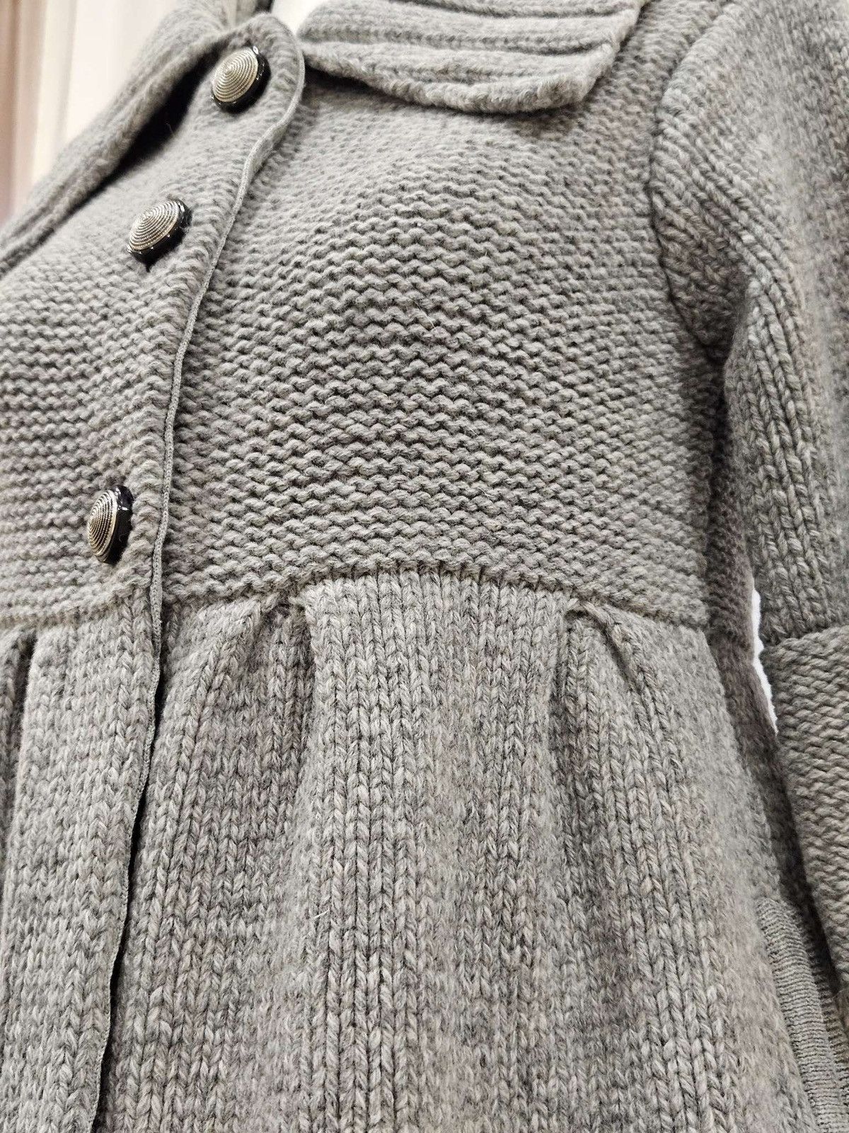 Alice + Olivia × Vintage Alice & Olivia Knit Wool Alpaca Bell Sleeve Cardigan/ Dress Size M / US 6-8 / IT 42-44 - 18 Thumbnail