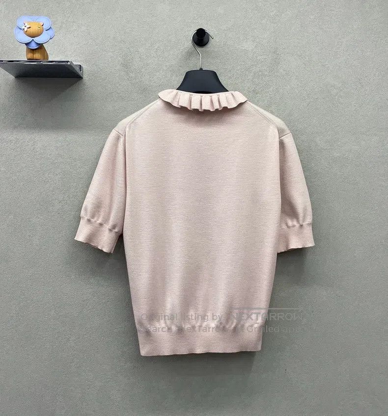 Louis Vuitton Louis Vuitton Nude Pink Lotus Neck Knit sweater Size S / US 4 / IT 40 - 2 Thumbnail