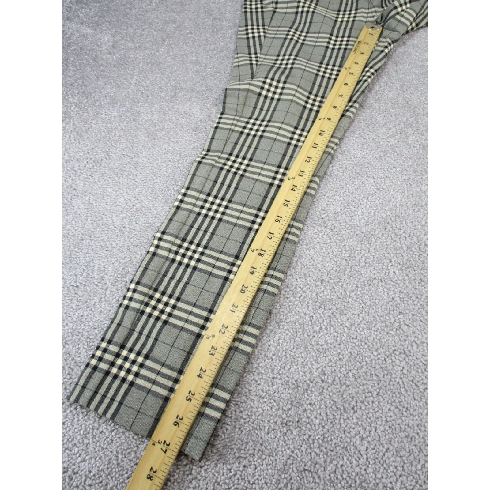 Rag & Bone VINTAGE Rag & Bone Pants Womens Size 4 Gray Black Plaid Slim Fit Dress Pants Skinny Slacks Women's Size 27" / US 4 / IT 40 - 3 Thumbnail