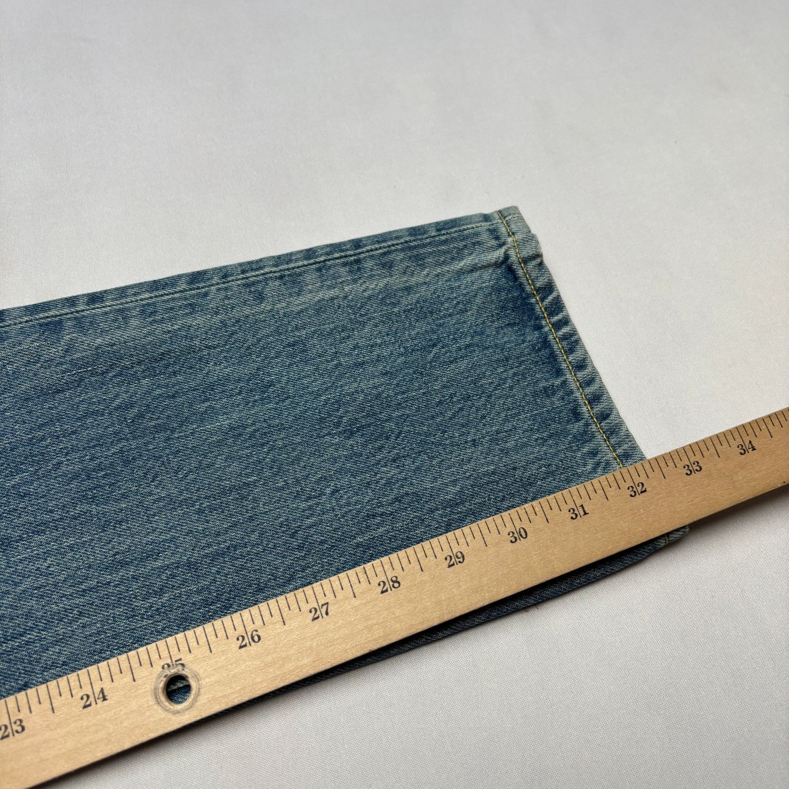 Sid Mashburn $185 Sid Mashburn Light Wash Denim 30x32 Slim Straight Jeans Size US 30 / EU 46 - 8 Thumbnail