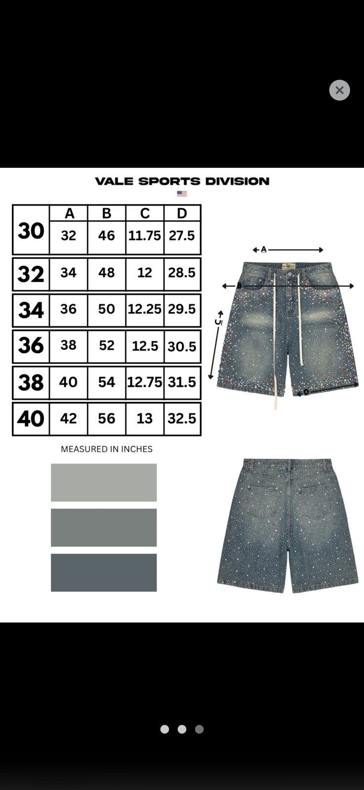 Vale Vale Forever Rainstorm V2 Jorts Size US 34 / EU 50 - 9 Thumbnail