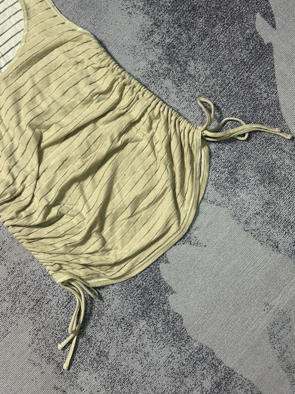 Tornado Mart Tornado Mart Crinkle Pleats Tank Top Y2k Style Size US XS / EU 42 / 0 - 2 Thumbnail