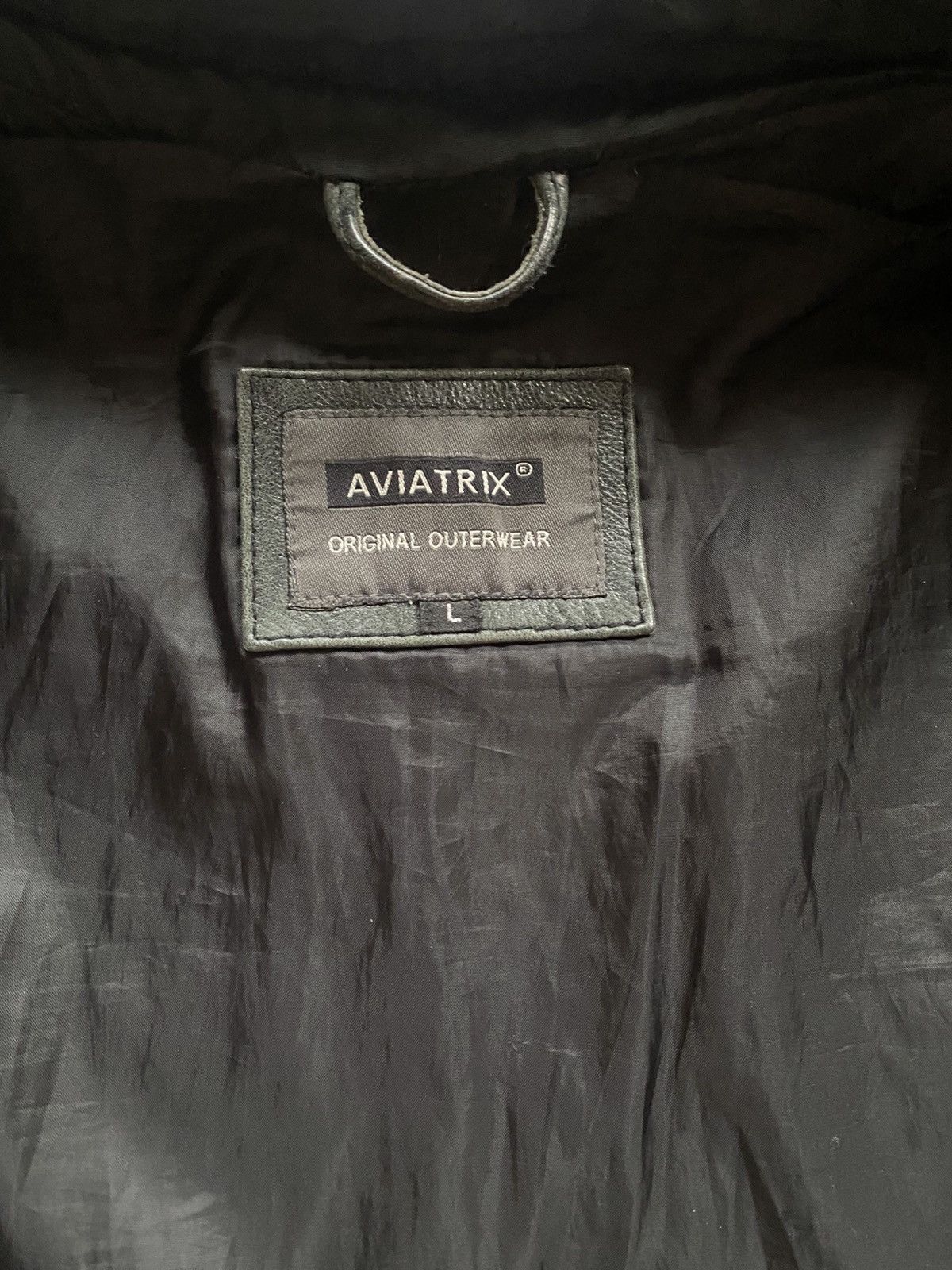 Leather × Vintage Vintage Aviatrix Leather Motorcycle Racing Jacket Size US L / EU 52-54 / 3 - 5 Thumbnail
