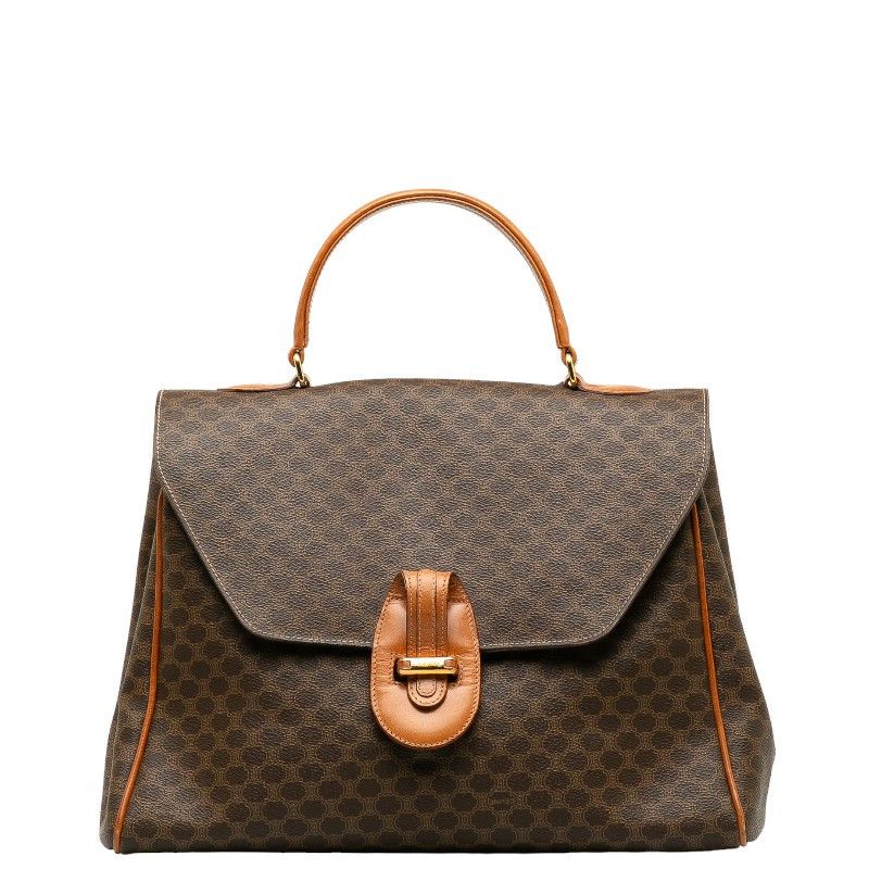 Celine Celine Celine Macadam Brown PVC Leather Handbag Canvas Handbag Size ONE SIZE - 1 Thumbnail