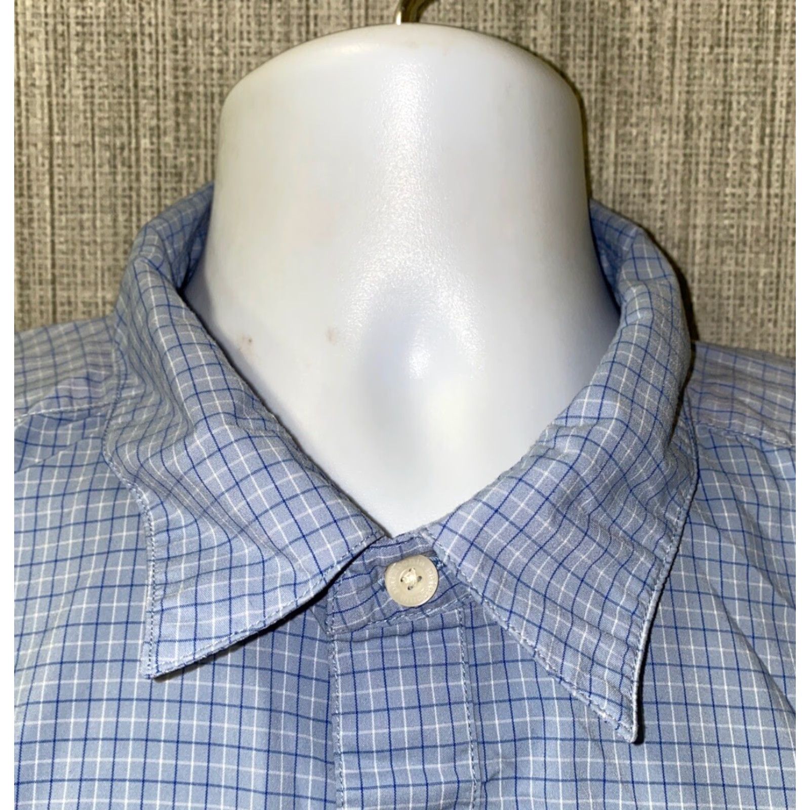 Patagonia Patagonia Shirt Mens Blue Checkered Short Sleeve Button-Up Size XL Size US XL / EU 56 / 4 - 3 Thumbnail