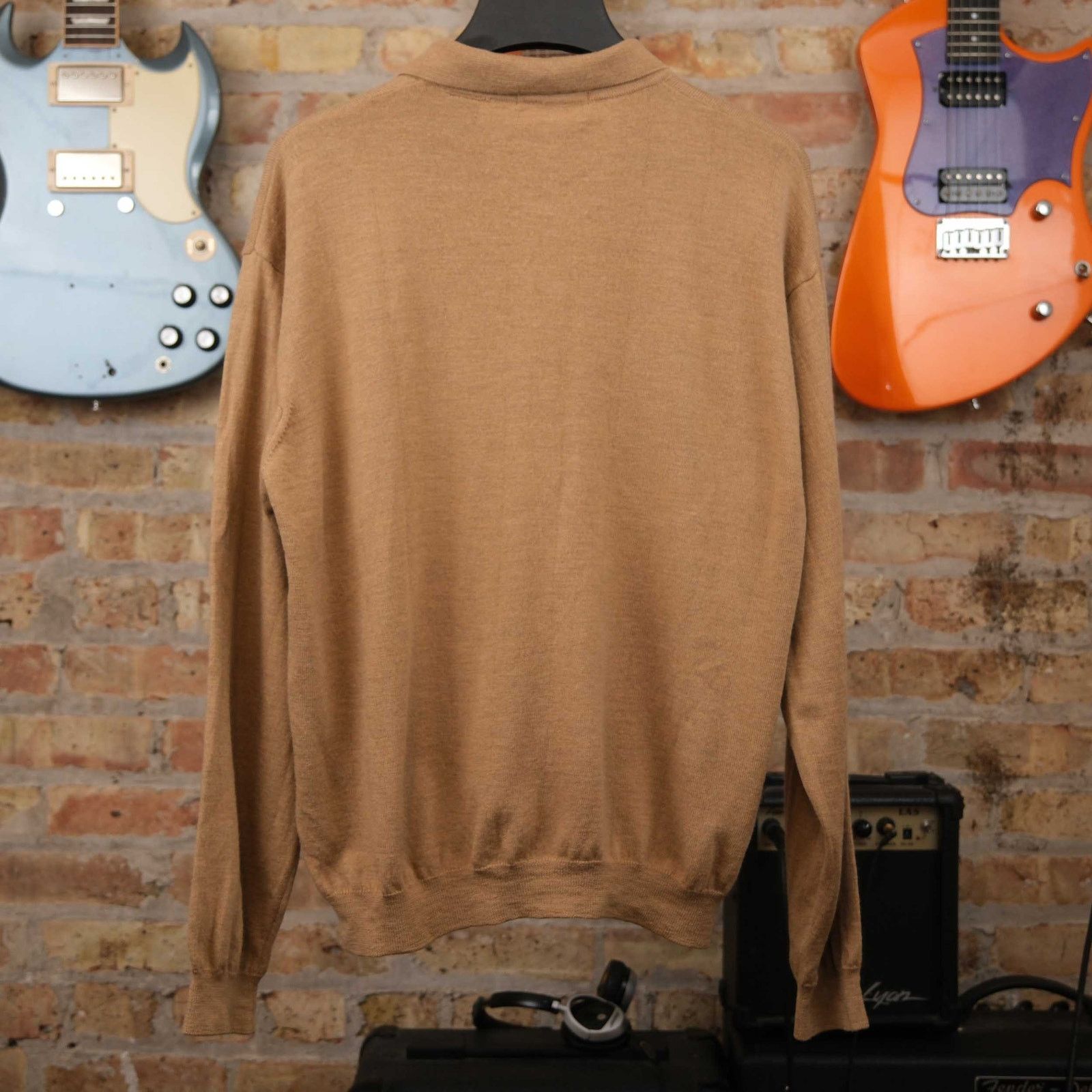 Grant Thomas Grant Thomas Made in Italy XL Merino Wool Collared Sweater Size US XL / EU 56 / 4 - 2 Thumbnail