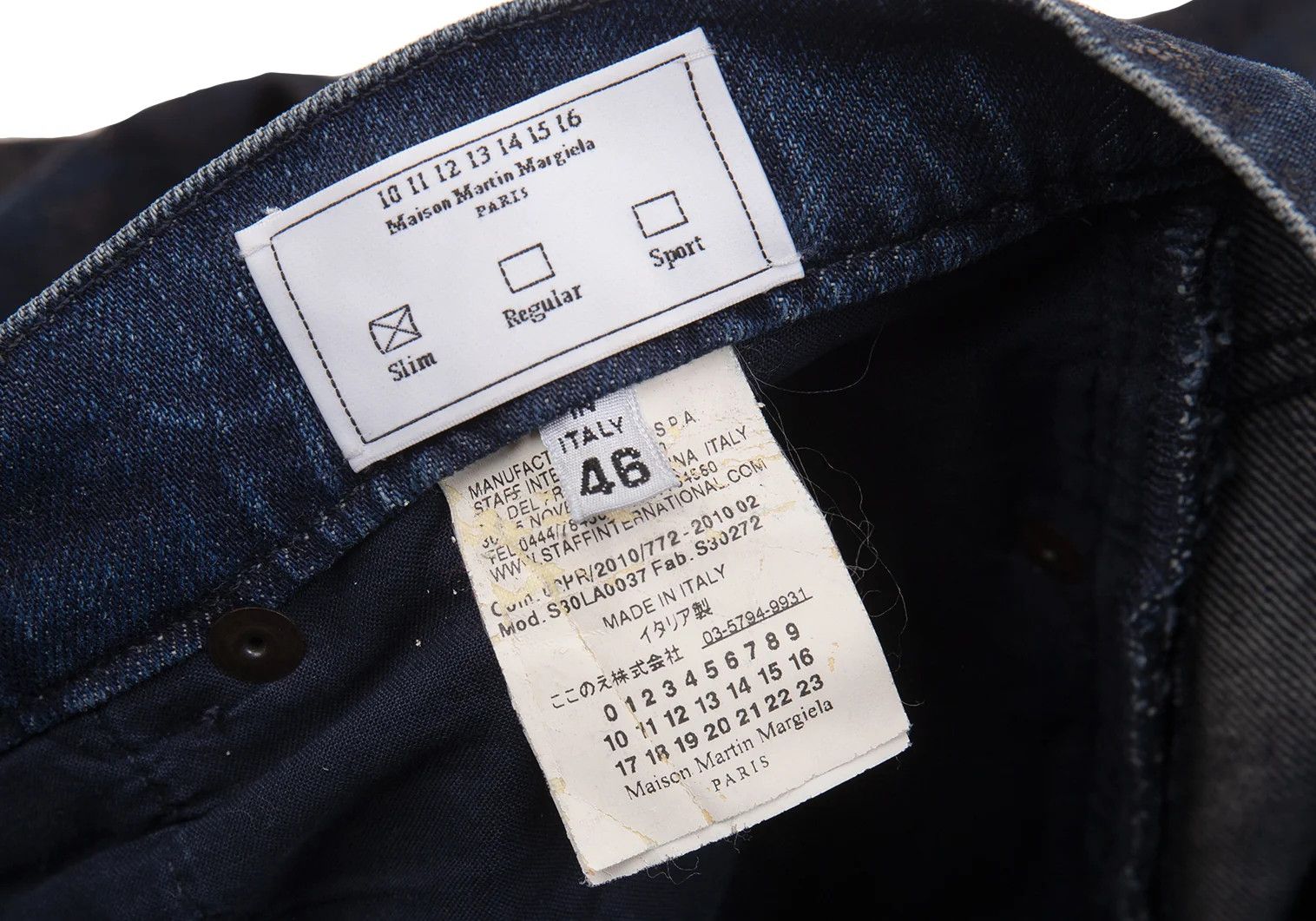 Maison Margiela Indigo Skinny Denim Pants Size 46 in Good Condition Size US 30 / EU 46 - 15 Thumbnail