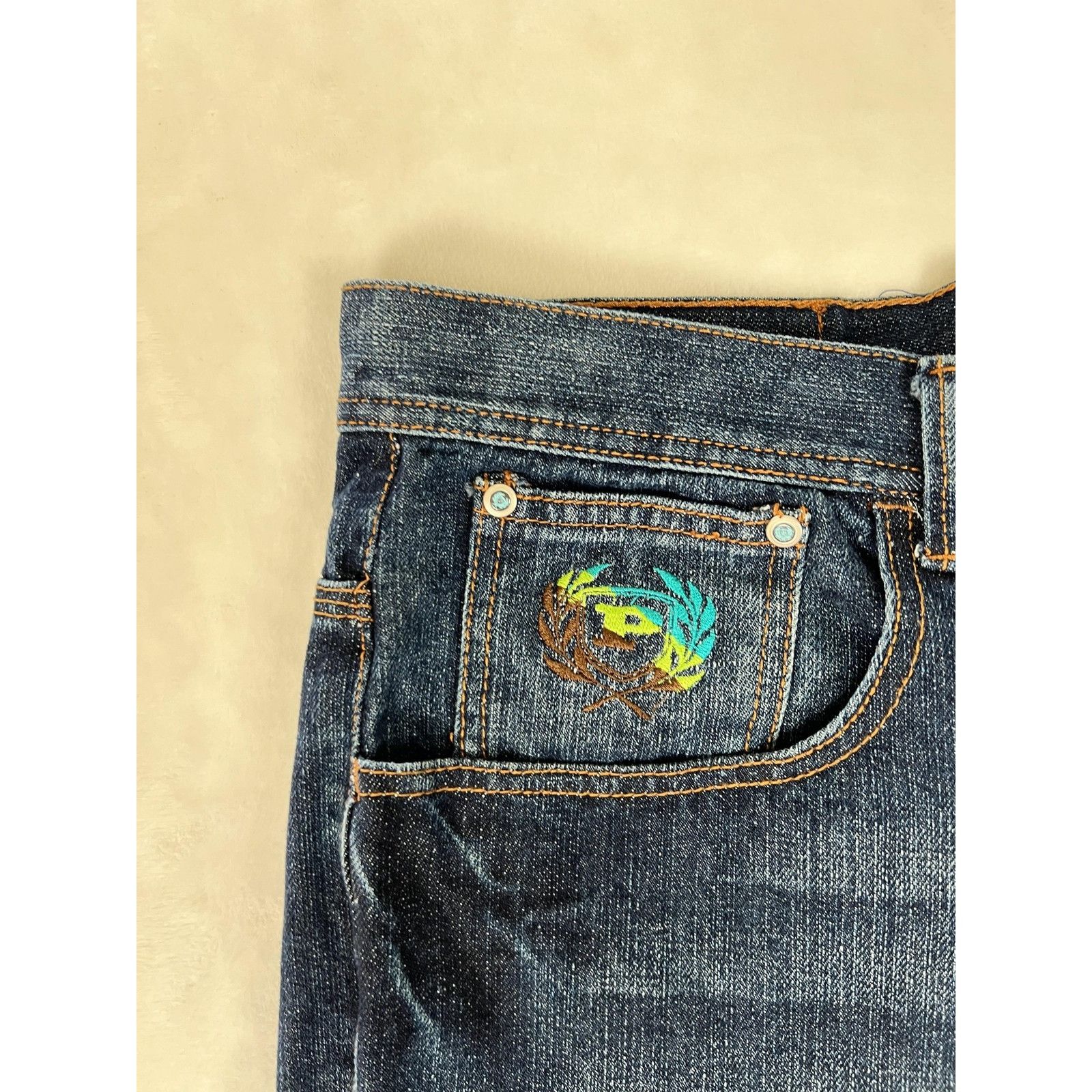 Phat Farm VTG Phat Farm Jeans Mens 40 Blue Dark Wash Denim Embroidered Size US 40 / EU 56 - 3 Thumbnail