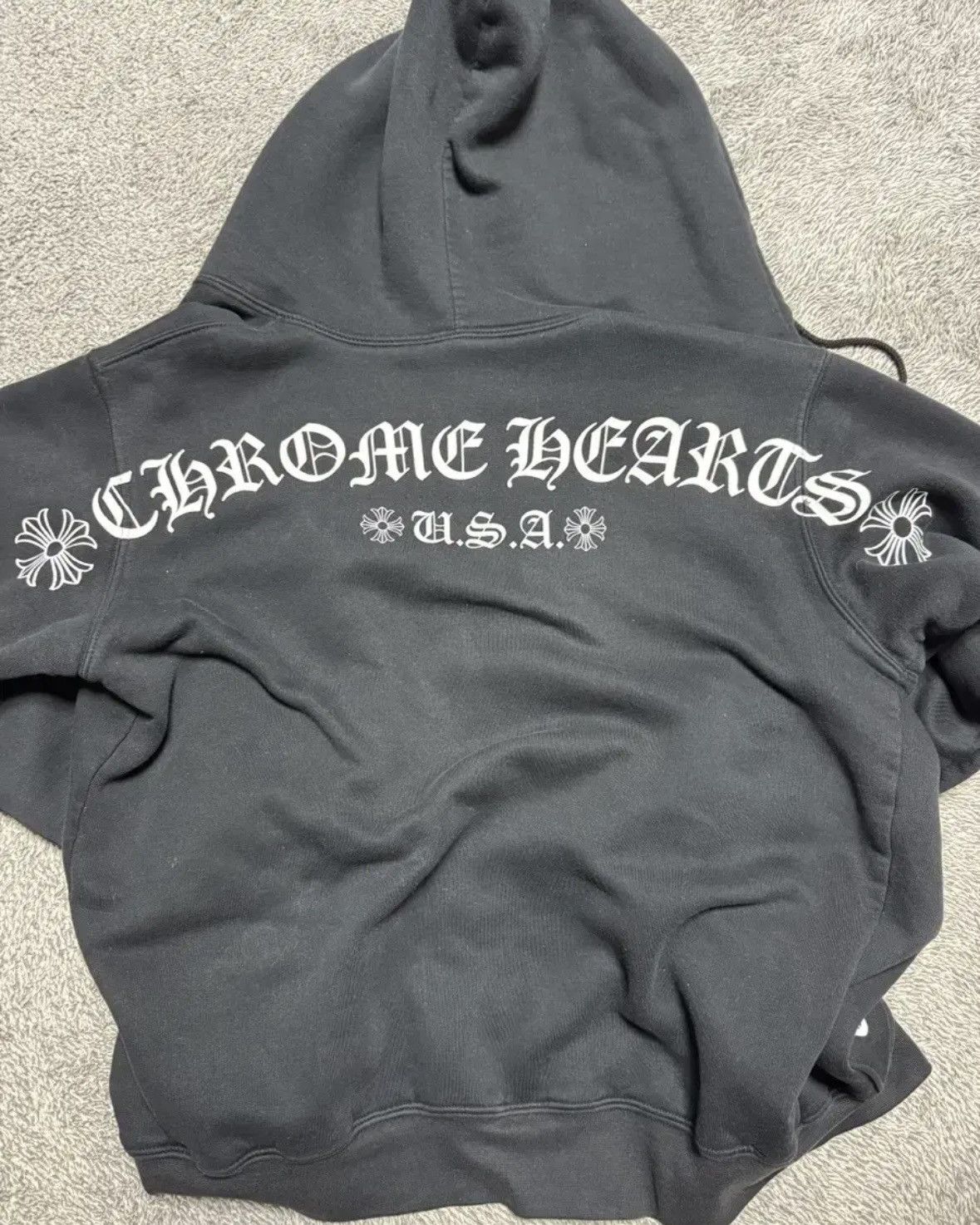 Chrome Hearts USA Waffle ZipUp Hoodie Size US L / EU 52-54 / 3 - 1 Thumbnail