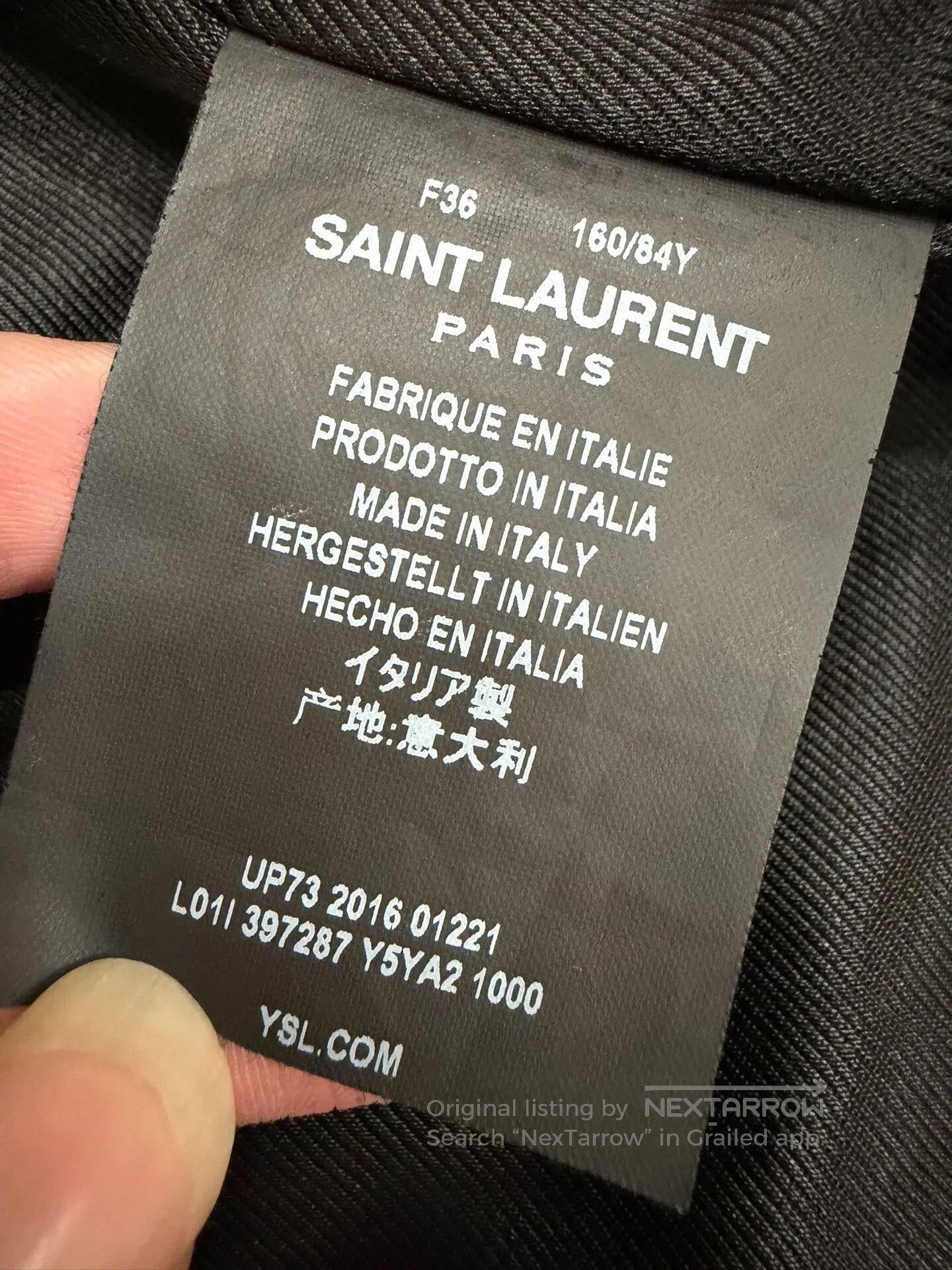 Saint Laurent Paris Saint Laurent Leather Biker Jacket SLP L01. Size US S / EU 44-46 / 1 - 5 Thumbnail