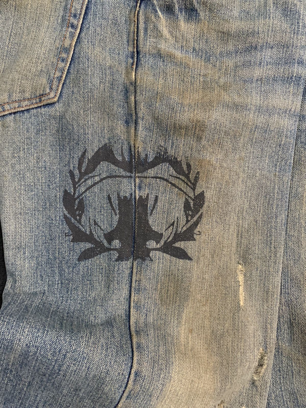 Ed Hardy Vintage Japanese Brand Mud Wash Distressed Grunge Jeans Size US 32 / EU 48 - 10 Thumbnail