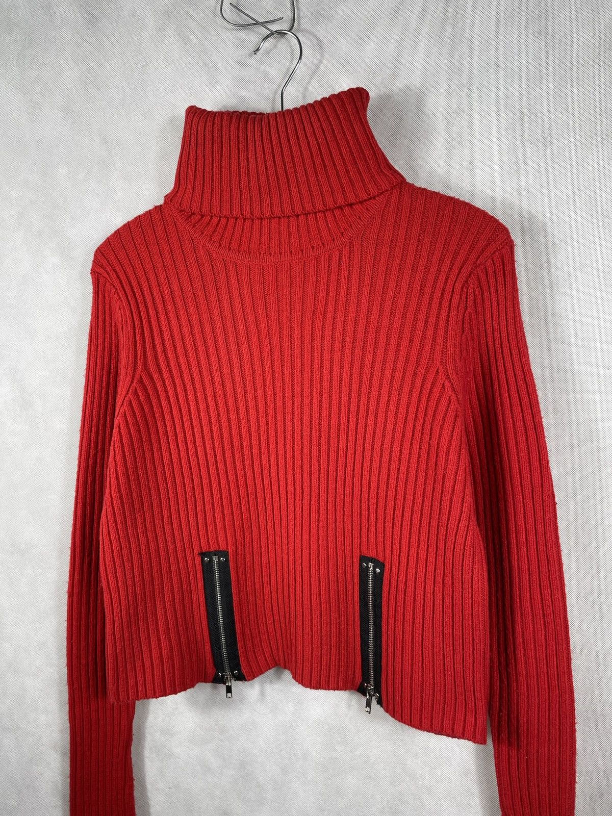Other Jean Paul Gaultier Lindex High Neck Turtleneck Red Sweater Size M / US 6-8 / IT 42-44 - 6 Thumbnail