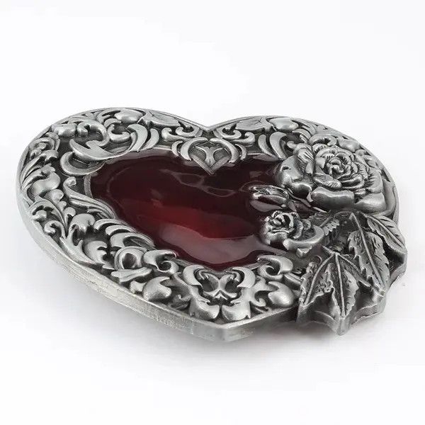 Other Vintage Roses and Red Hearts buckle ( no belt ) Size ONE SIZE - 3 Thumbnail