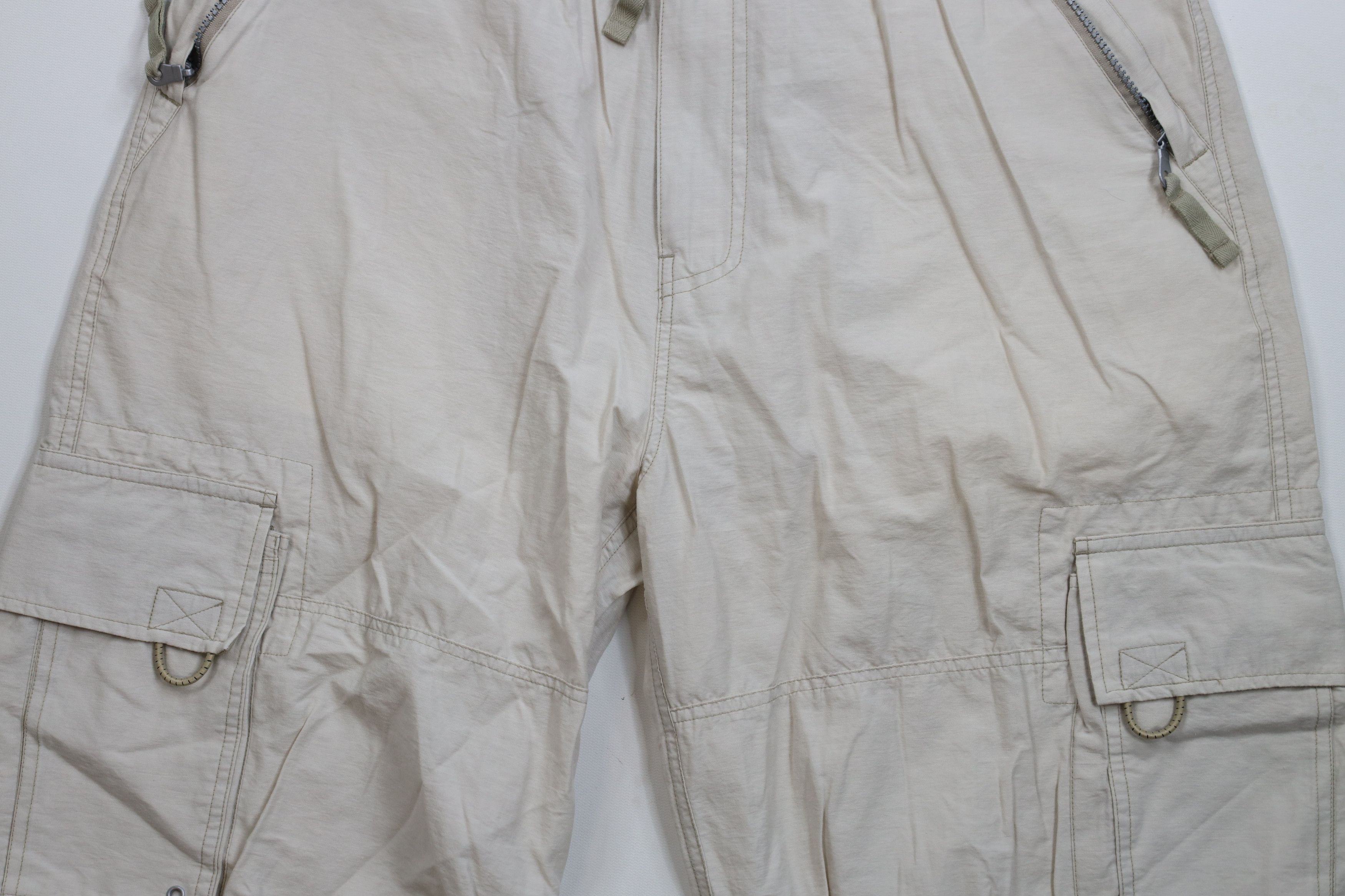 Vintage Vintage 90s Y2K Streetwear Fit Big Pocket Cargo Shorts Beige Size US 34 / EU 50 - 3 Thumbnail