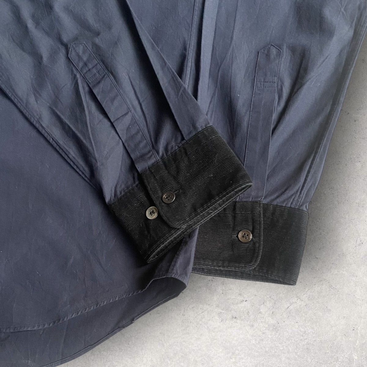 Comme des Garcons Contrast Collar and Cuffs Corduroy Shirt Size US M / EU 48-50 / 2 - 3 Thumbnail