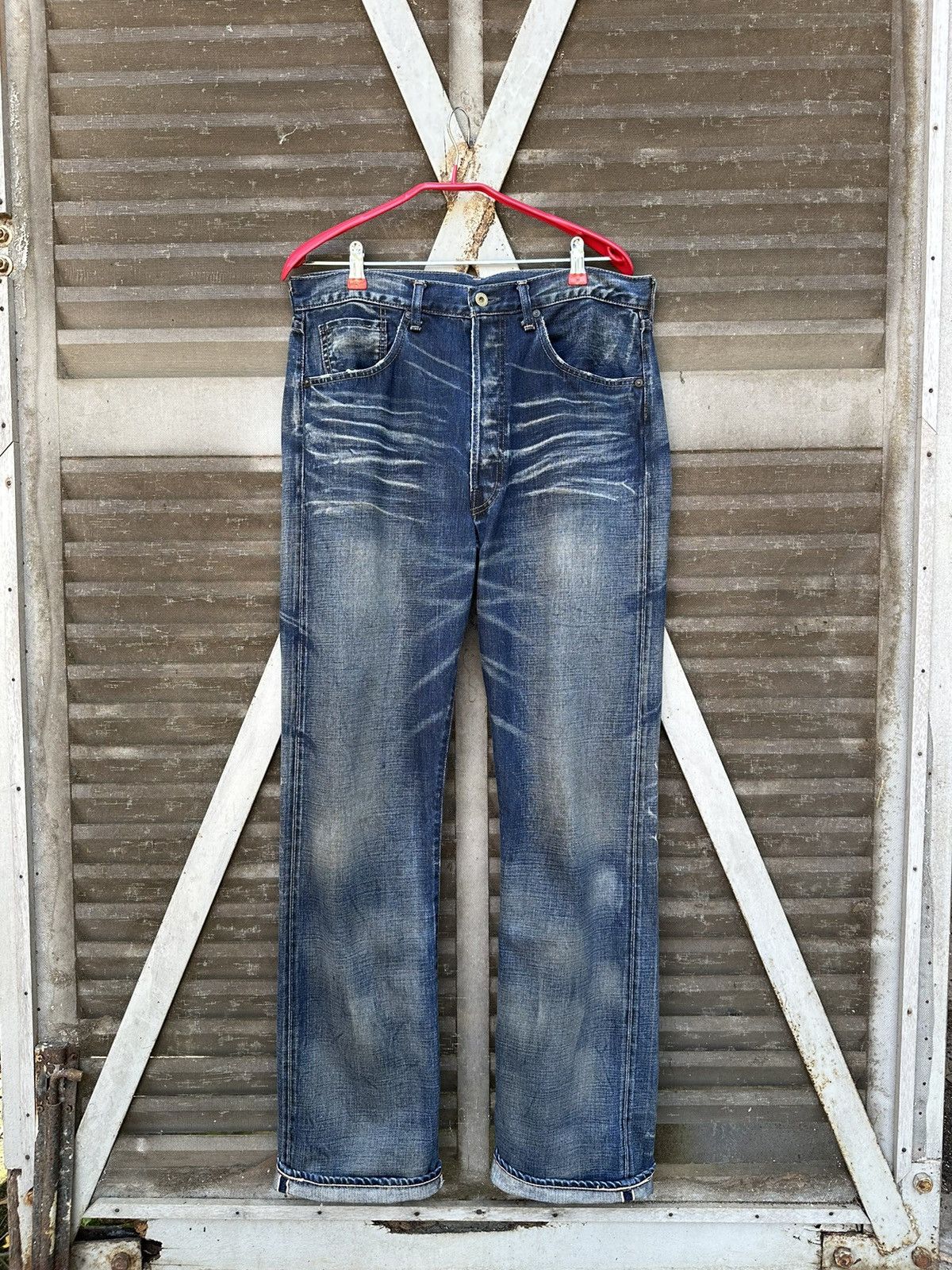 Levi's Vintage Clothing 👹Vintage Levis 501 Big E Washed Baggy Jeans Size US 34 / EU 50 - 2 Thumbnail