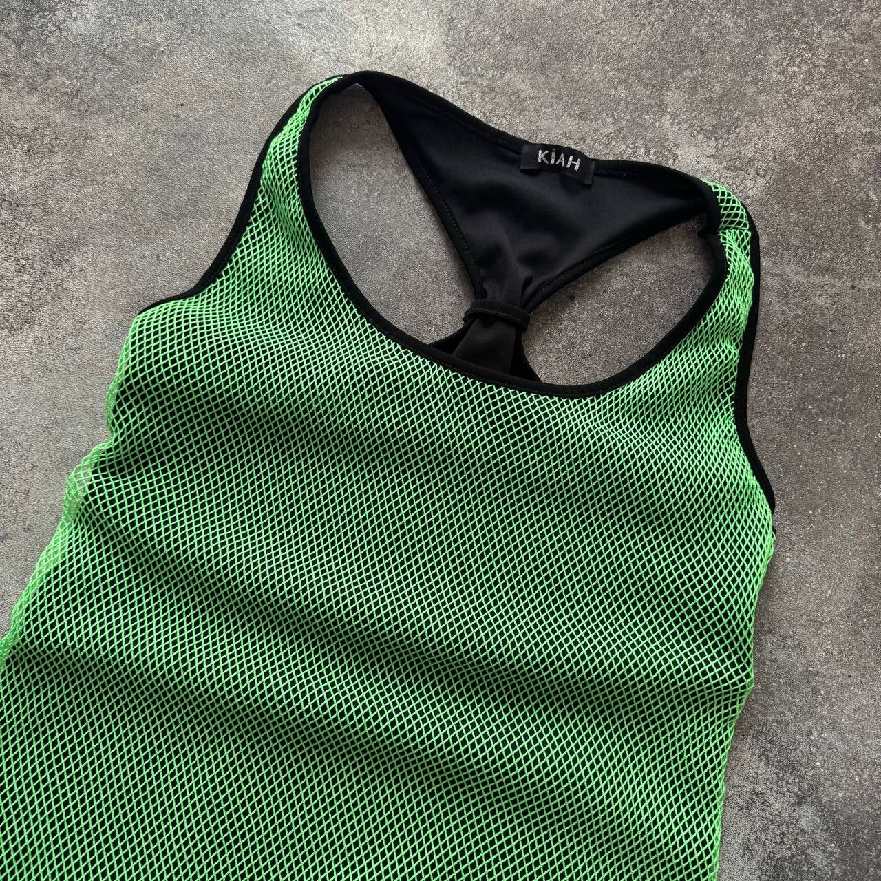 Hysteric Glamour Y2K Rave Amazing Acid Green Mesh Double Tank Top Size S / US 4 / IT 40 - 4 Thumbnail