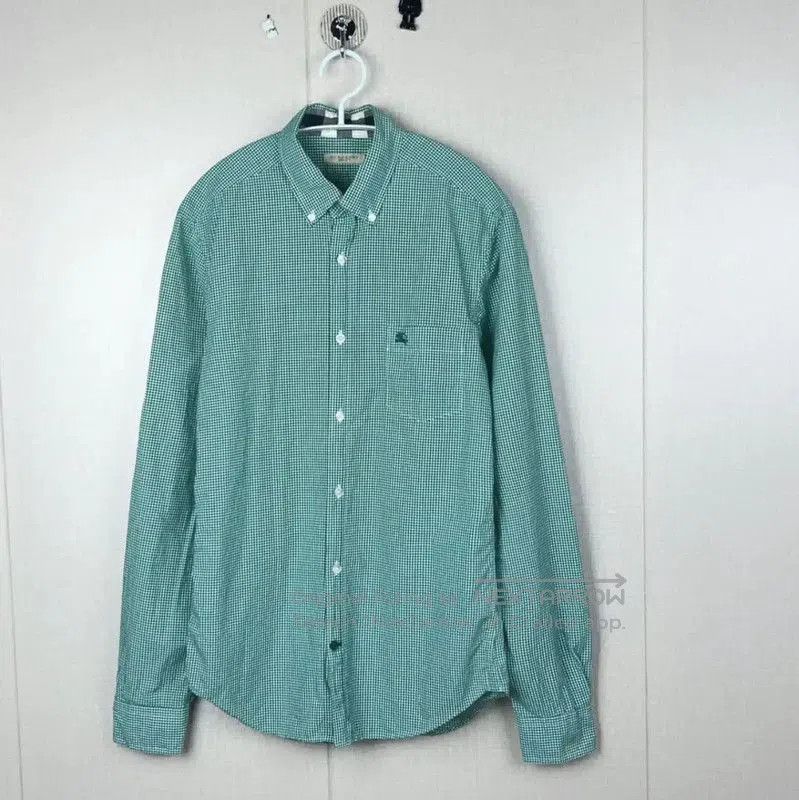 Burberry Burberry Green Cotton Long Sleeve Shirt. Size US S / EU 44-46 / 1 - 1 Thumbnail