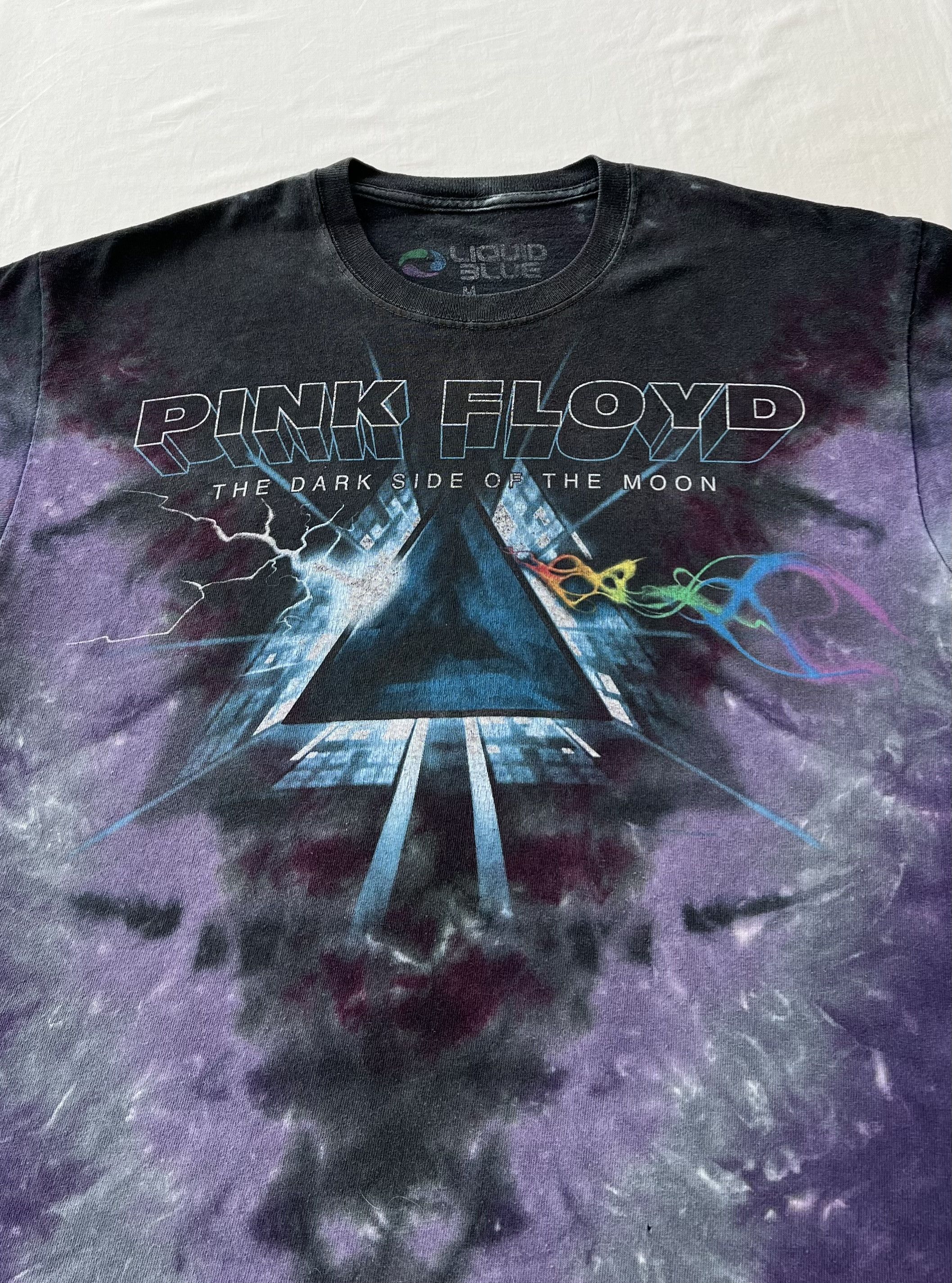 Band Tees Vintage 2000s Pink Floyd Liquid Blue Tie Dye T-shirt Size US M / EU 48-50 / 2 - 3 Thumbnail