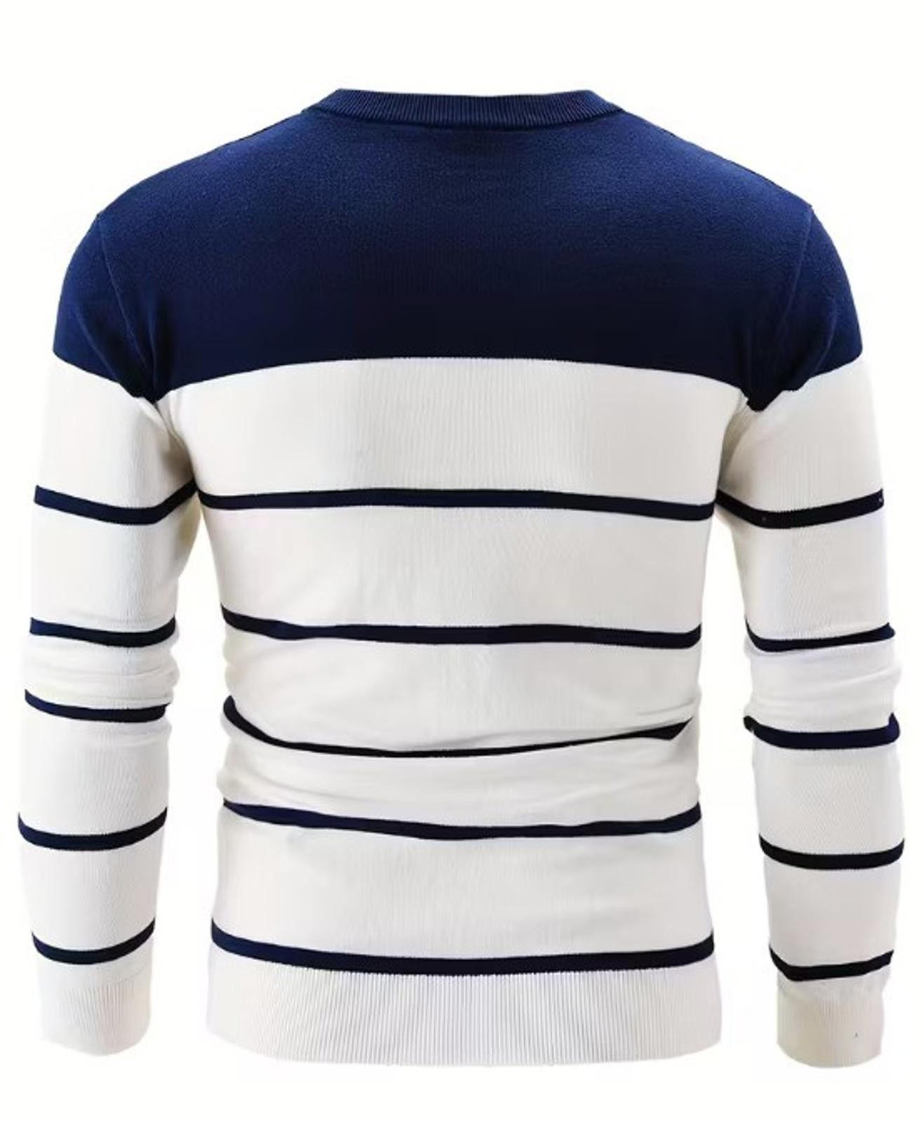 Other Men's 2XL Blue Striped Crew Neck Sweater Size US XXL / EU 58 / 5 - 2 Thumbnail
