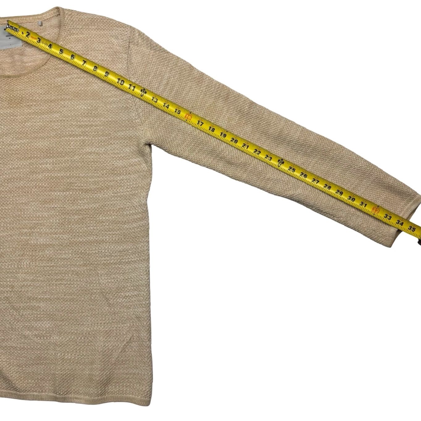 Minimum Minimum Denmark Men’s Reiswood 100% Cotton L/S Pullover Sweater Tan Medium Size US M / EU 48-50 / 2 - 7 Thumbnail