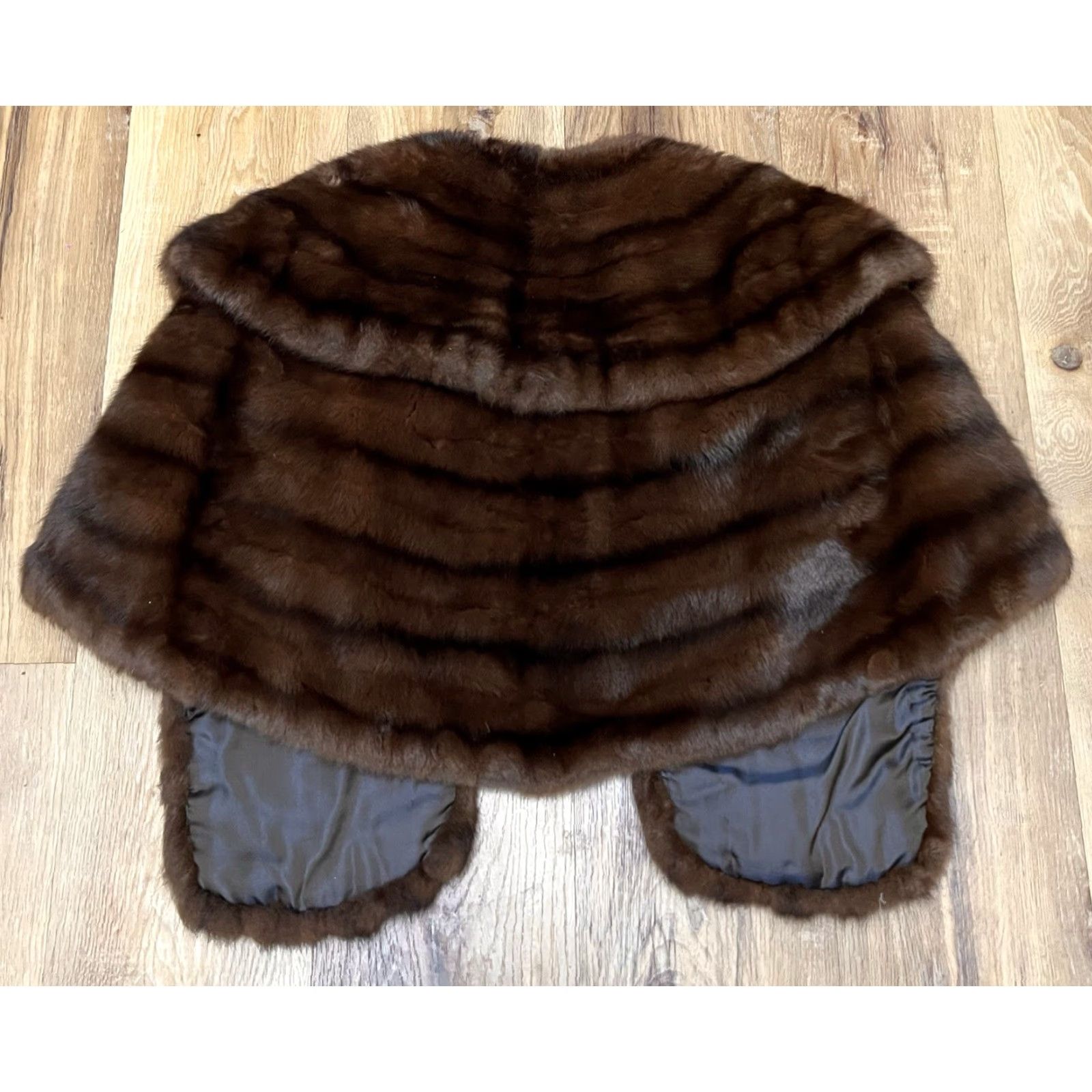 Vintage VINTAGE Frederick James Furs Brown Mink Stole Cape Shawl Women Mink Stole Eveningwear Size ONE SIZE - 2 Thumbnail