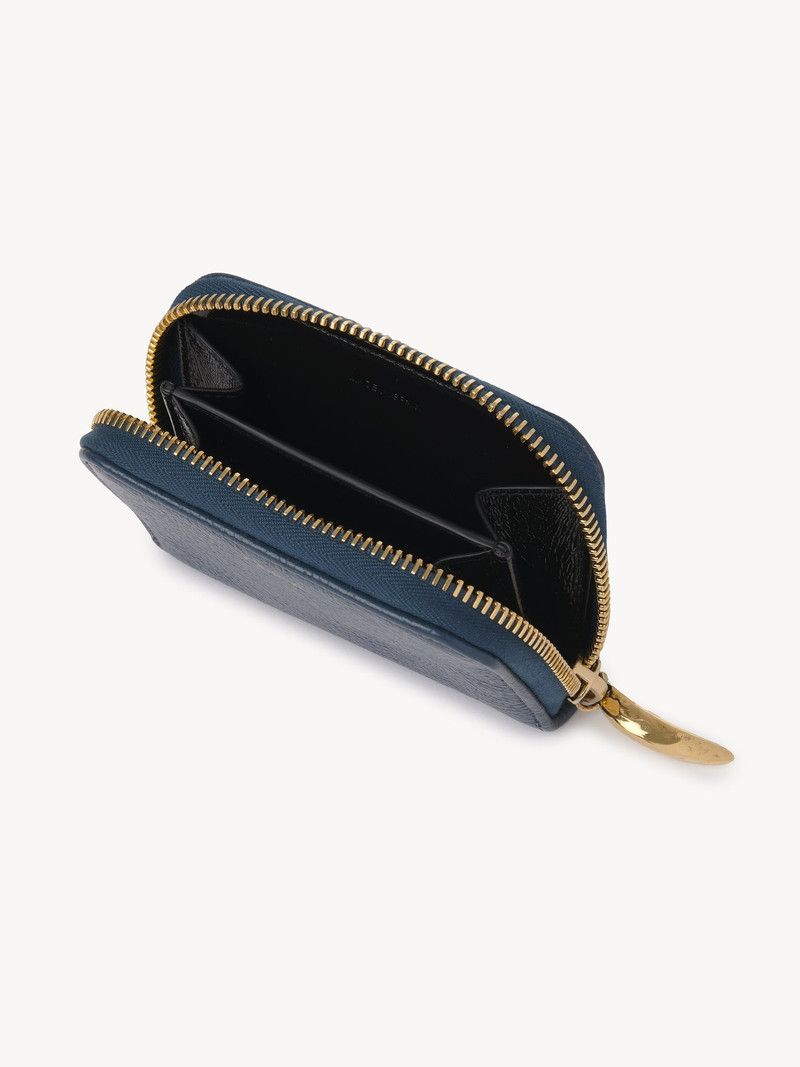 Chloe o1loc1c10226 Size: OS / Banana Zipped Coin Purse in Blue Size ONE SIZE - 3 Thumbnail