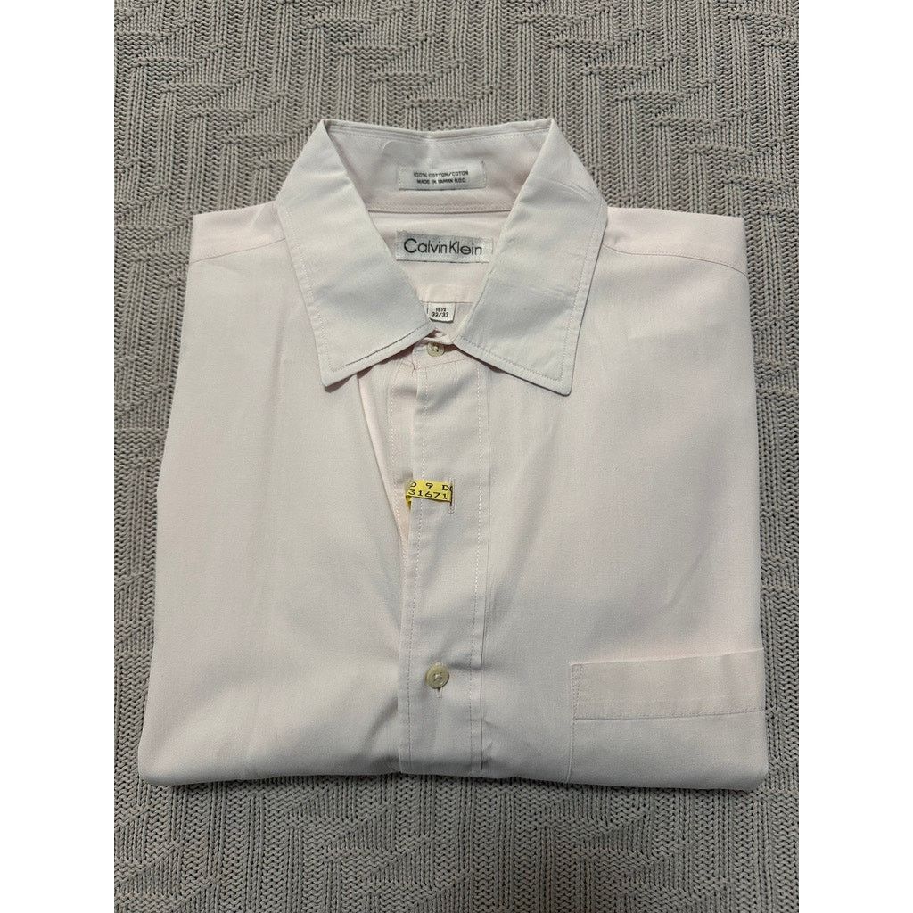 Calvin Klein Calvin Klein yellow cream button down size 16.5 Size US L / EU 52-54 / 3 - 1 Thumbnail