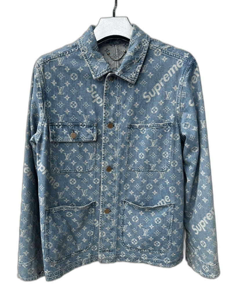 Louis Vuitton Supreme LV Four-Pocket Denim Jacket Size US M / EU 48-50 / 2 - 1 Thumbnail