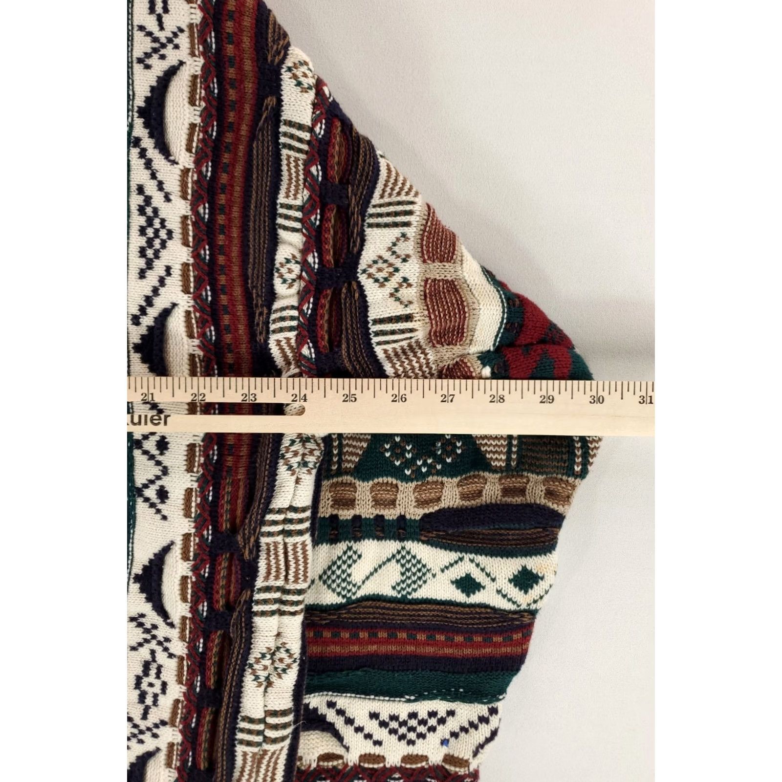 Cotton Traders Cotton Traders Sweater Coogi-Style Textured 3D Cosby Biggie Mens XL Pullover Multicolor Nike Size US XL / EU 56 / 4 - 4 Thumbnail