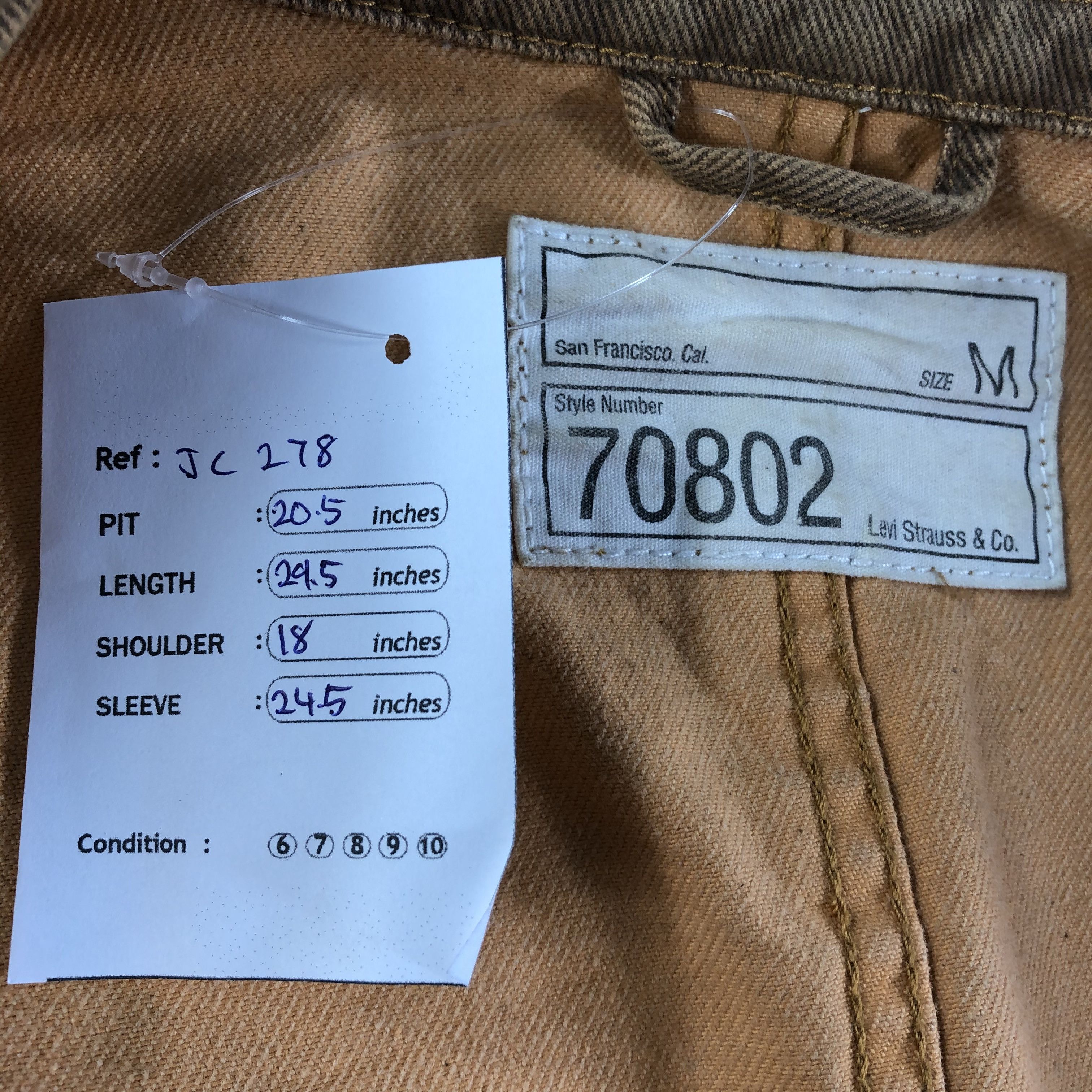 Levi's Vintage Levis Sun Faded Denim Jacket JC278 Size US M / EU 48-50 / 2 - 7 Thumbnail