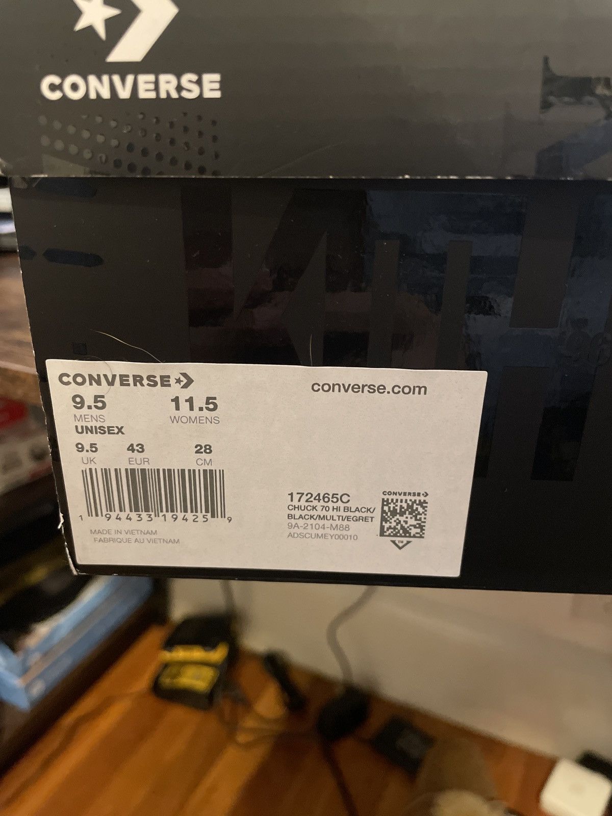 Kith x Converse Chuck Taylor All Star 70 Hi 10 Year Anni Blk