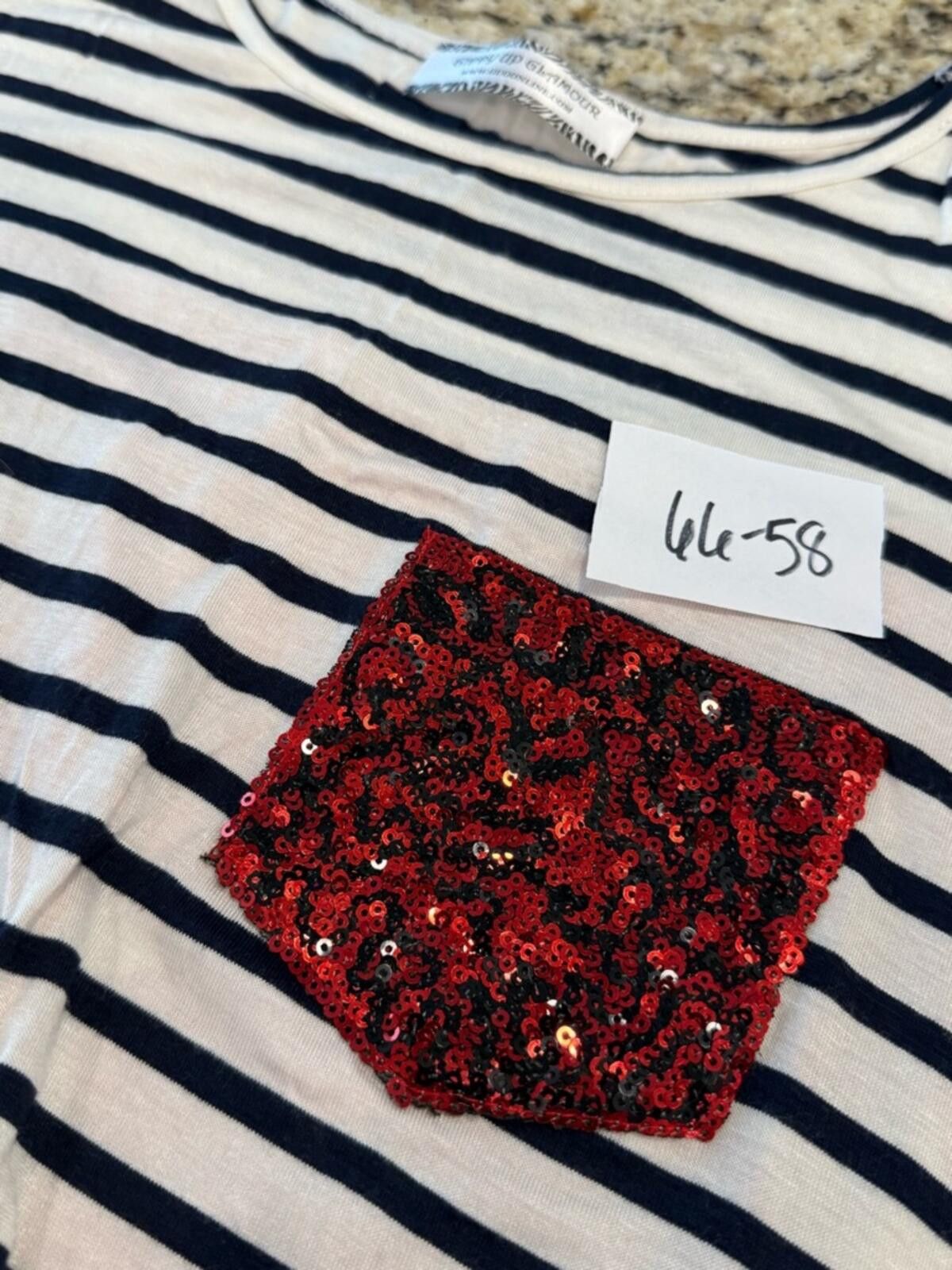 Other Giddy Up Glamour red white blue star stripe sequin top SZ M Size M / US 6-8 / IT 42-44 - 9 Thumbnail