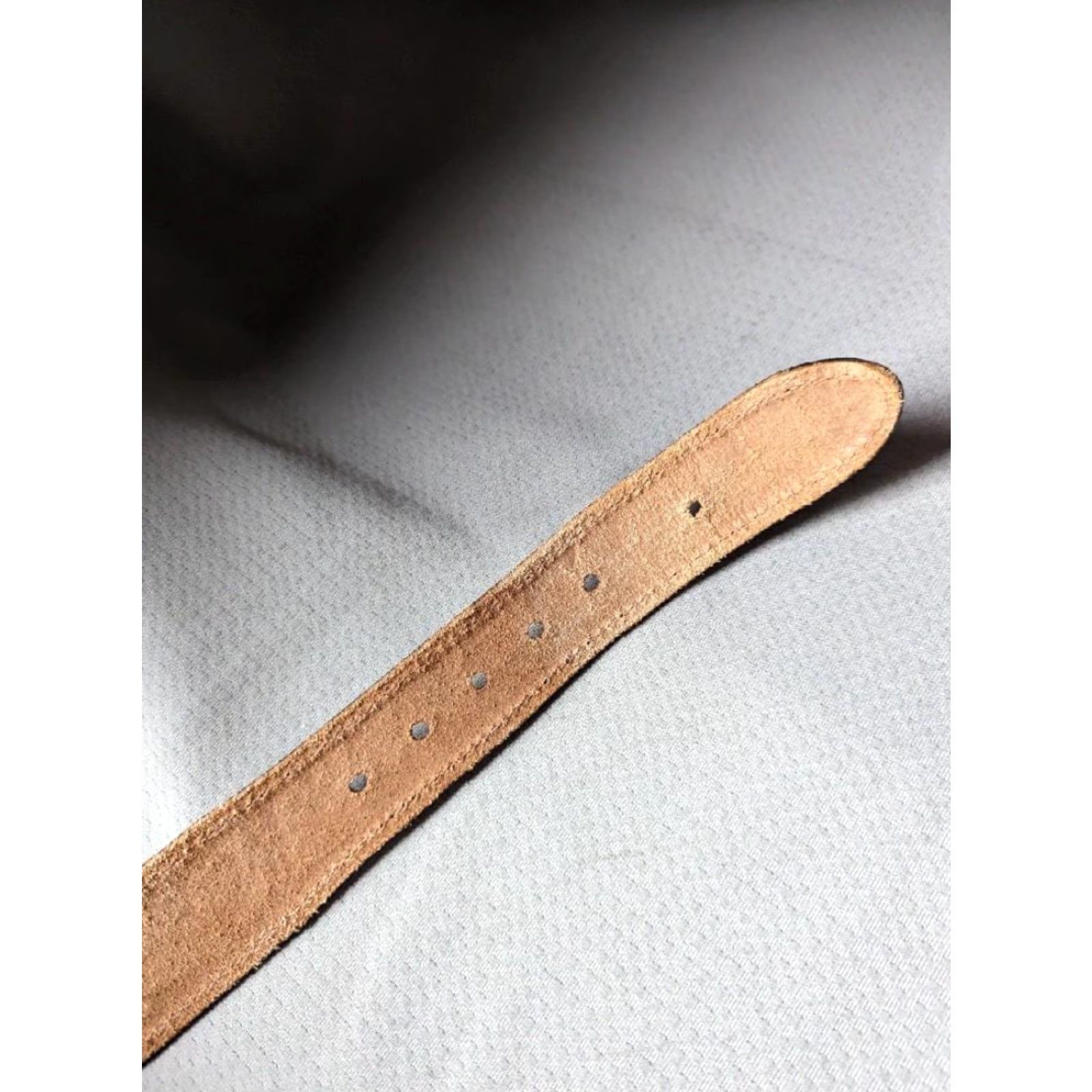 Vintage VINTAGE TEXTAN belt Buckle western leather full grain belt Men 30 Brown Western Mens 30 belt Size 30 - 7 Thumbnail