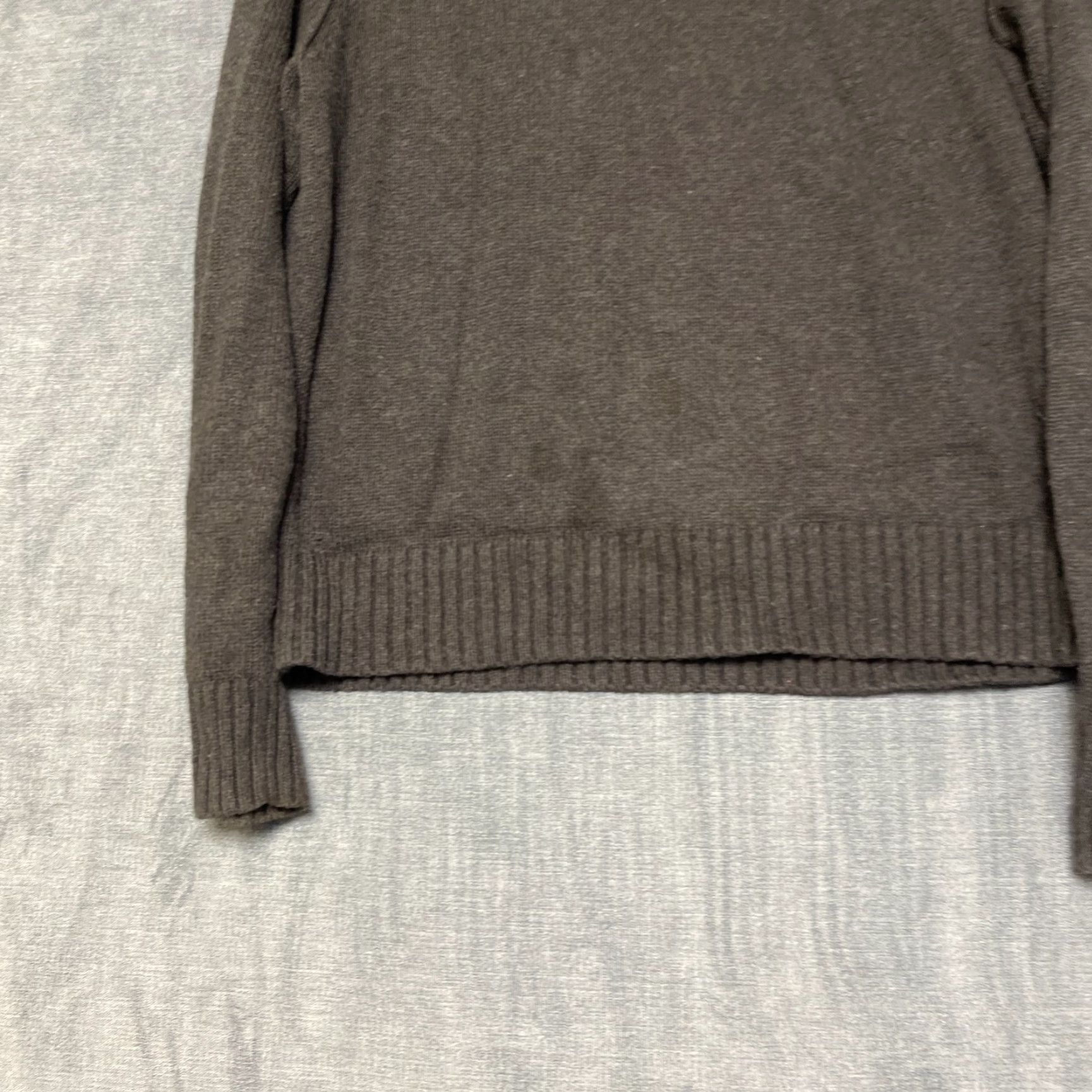 Vintage Jeanne Pierre Sweater Womens L Gray Cotton Ribbed Hem Turtleneck Raglan Sleeve Size L / US 10 / IT 46 - 3 Thumbnail