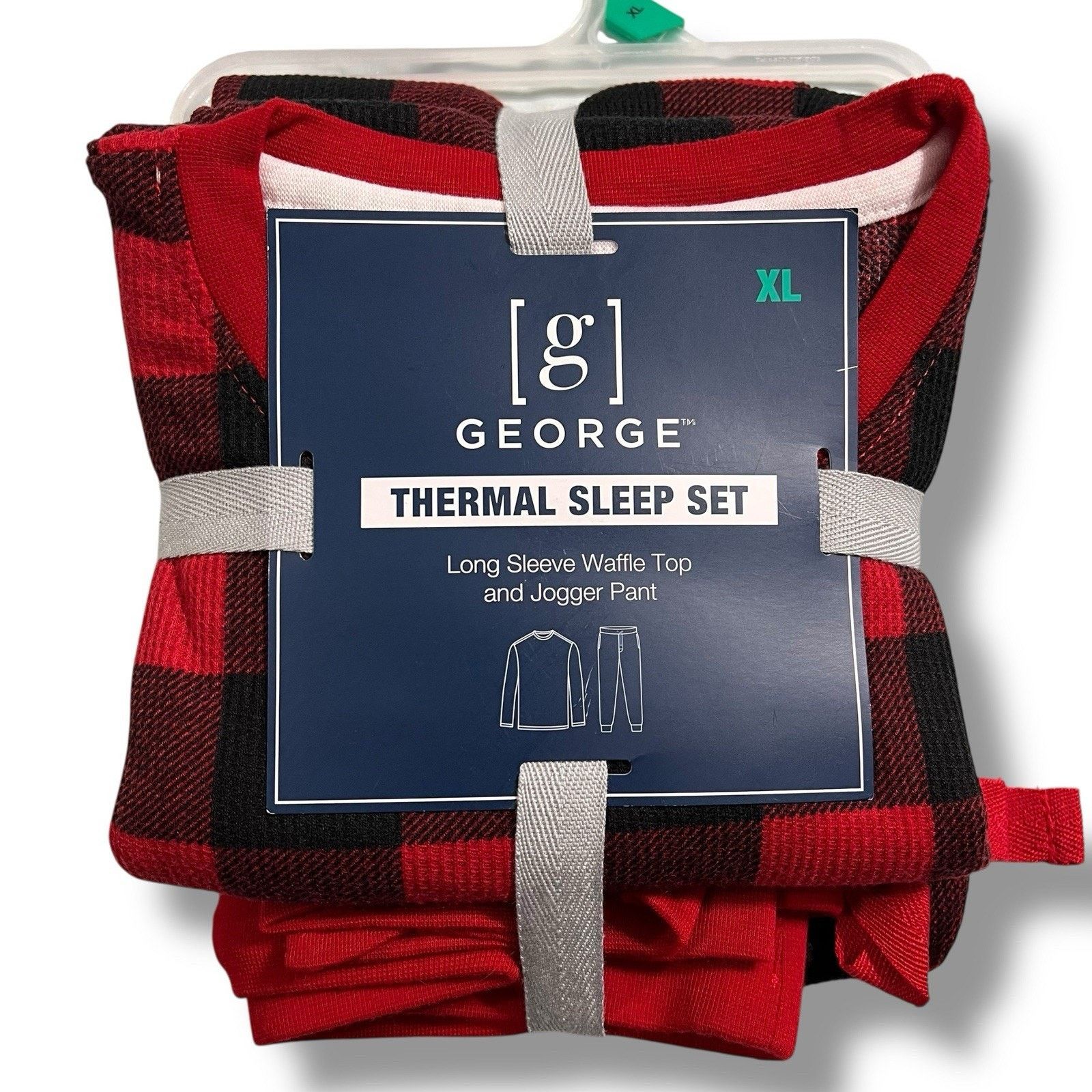 George George Christmas Theme Pajamas Holiday Sleepwear Set Plaid Size US XL / EU 56 / 4 - 2 Thumbnail