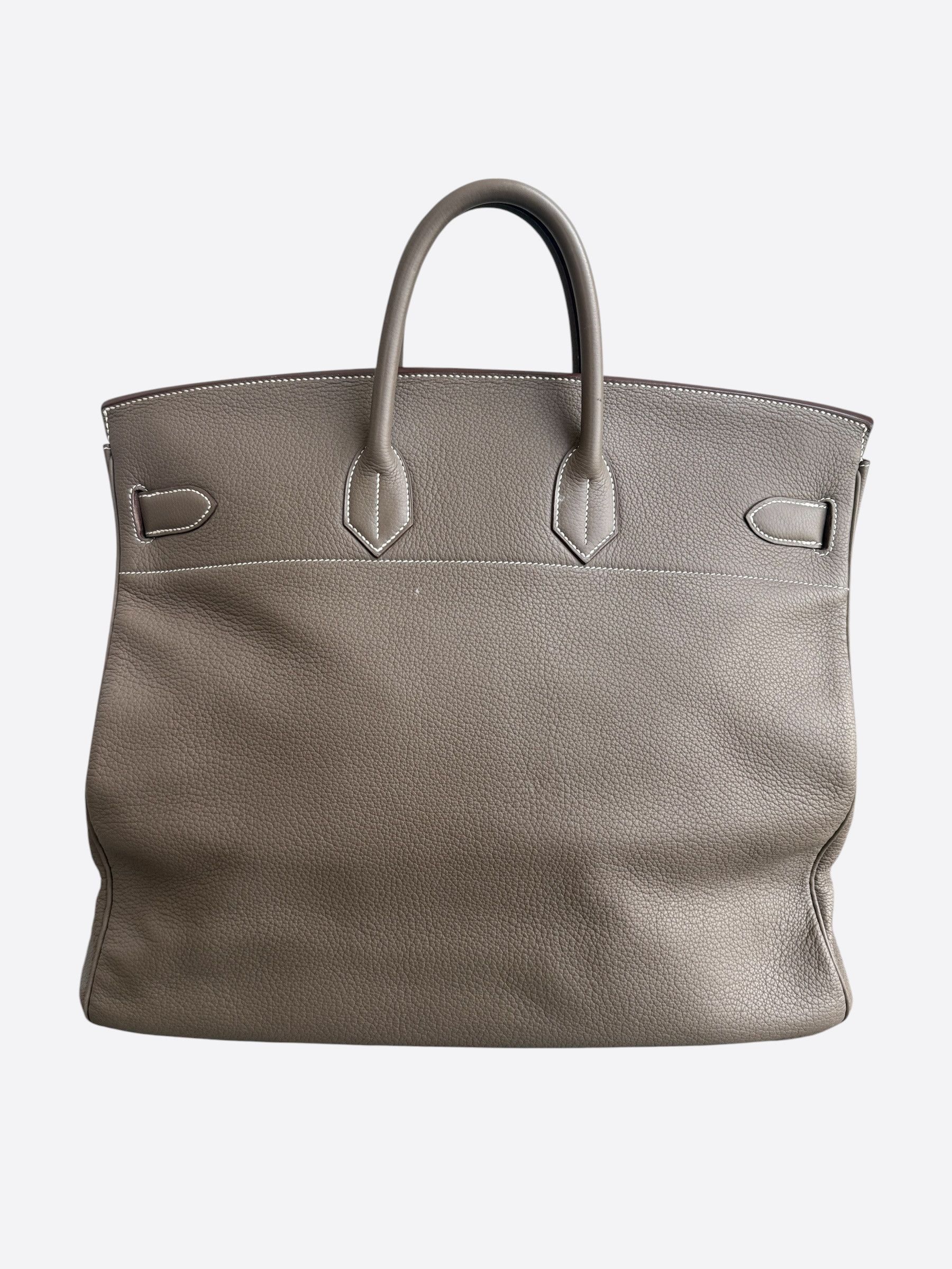 Hermes Hermes Etoupe Togo & Palladium Hardware HAC Birkin 50 Size ONE SIZE - 3 Thumbnail