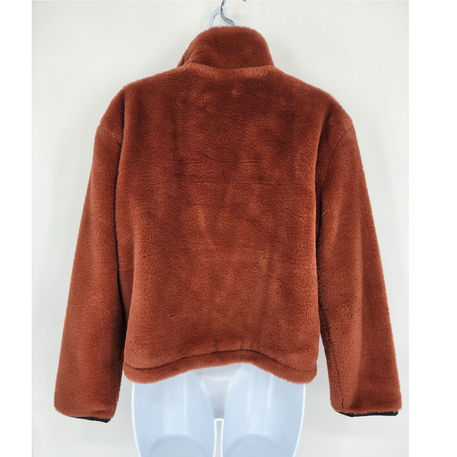 BLANKNYC Blank NYC Burnt Orange Fuzzy Pullover Jacket Women's Size XS Size XS / US 0-2 / IT 36-38 - 8 Thumbnail