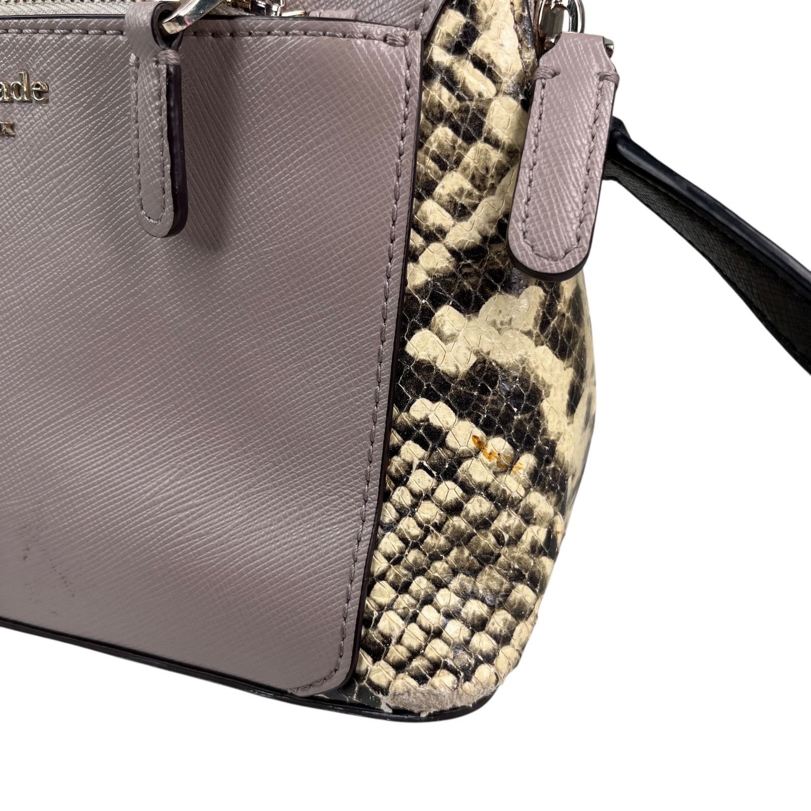 Kate Spade Kate Spade NY Louise Python Embossed Taupe Crossbody Purse Size ONE SIZE - 7 Thumbnail