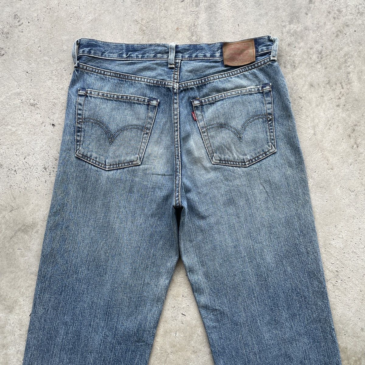 Jean × Levi's W33💥 Vintage Levi’s 502 Distressed Jeans Faded Denim Pants Size US 33 - 12 Thumbnail
