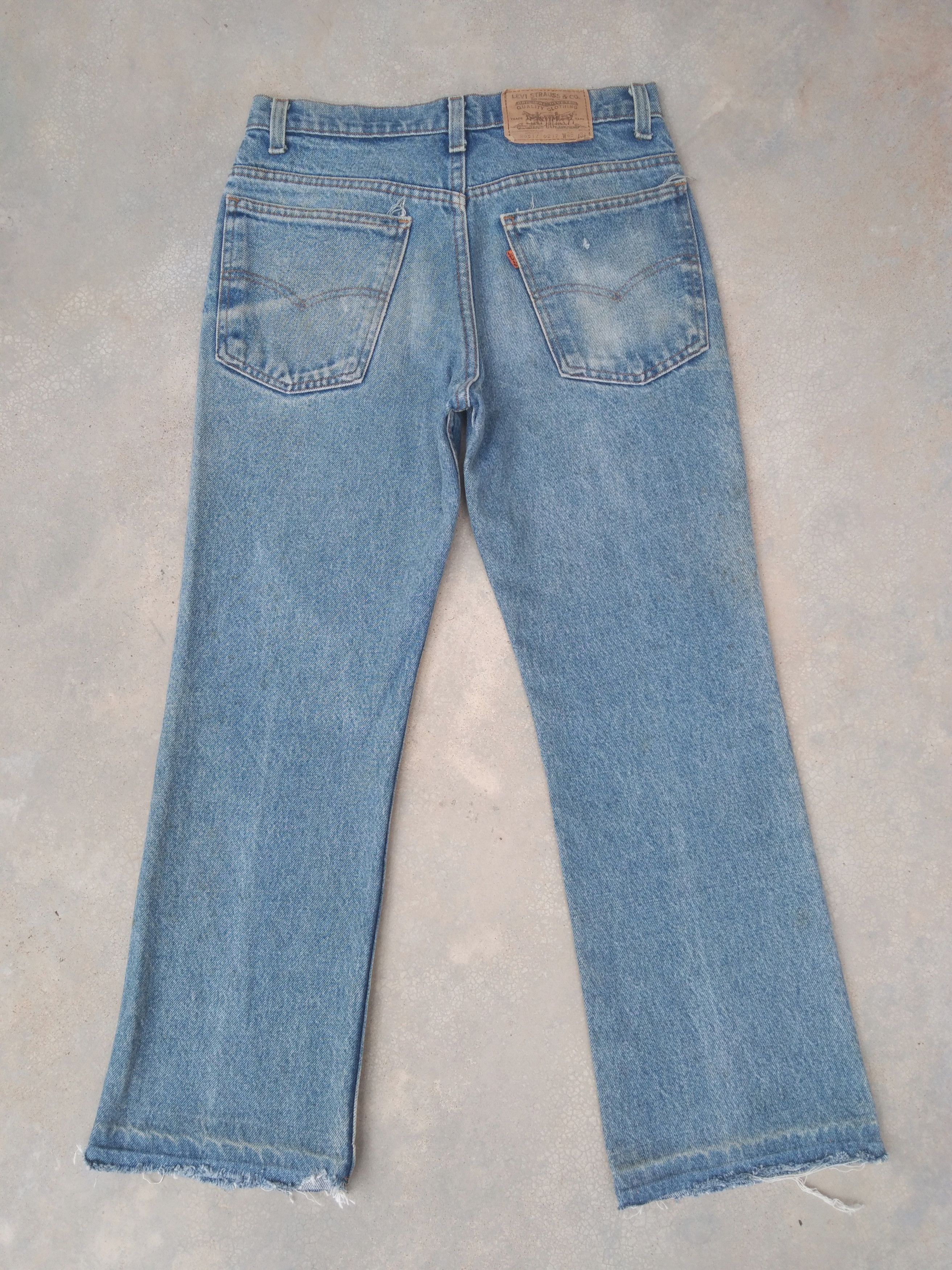 Levi's 80s Vintage Levi's 517 Made In USA Boot Cut Distressed Jeans Size US 29 - 2 Thumbnail
