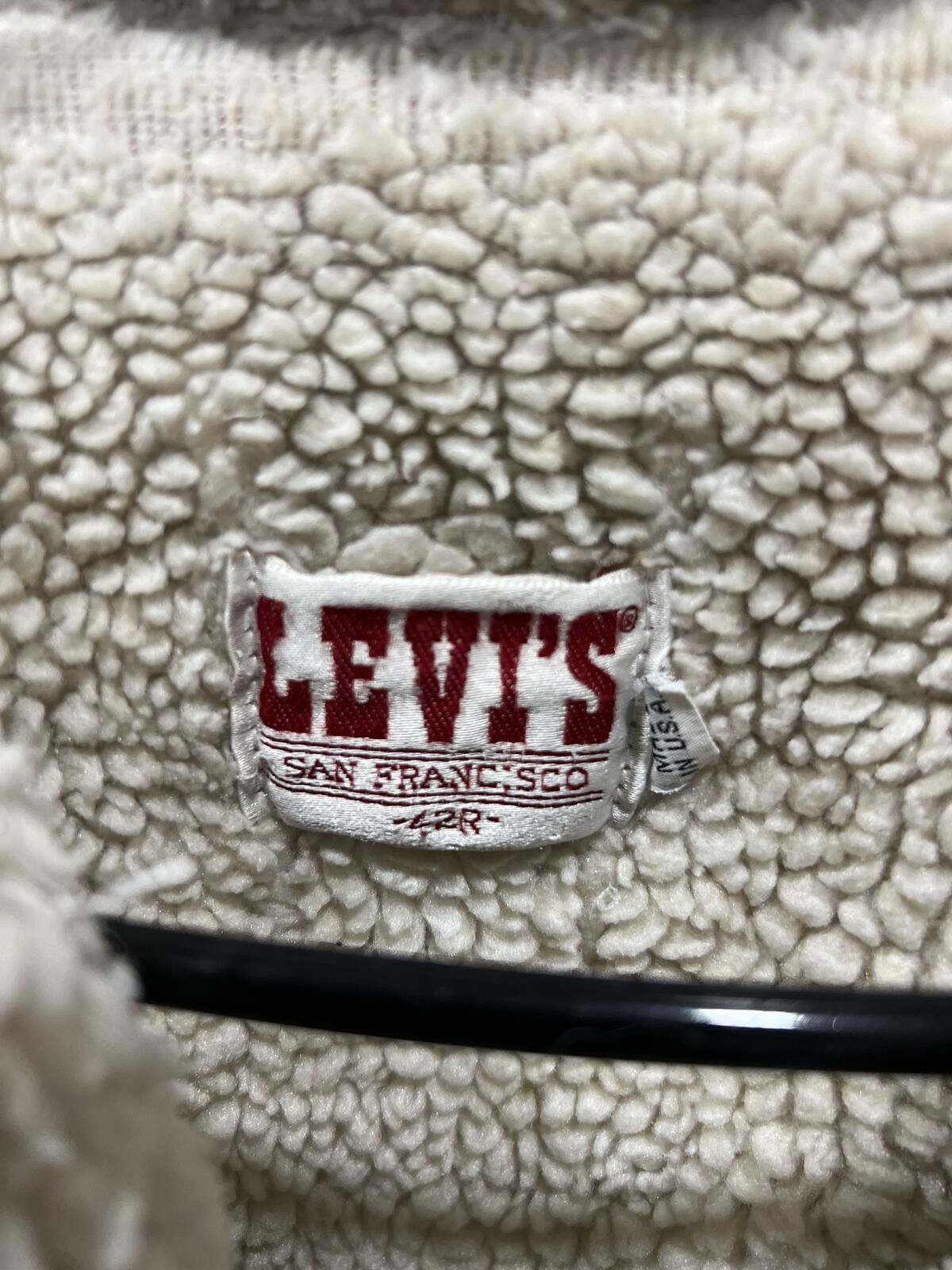 Other 80s Levis Sherpa Lined Type 3 Jacket Original Repair Size US M / EU 48-50 / 2 - 2 Thumbnail