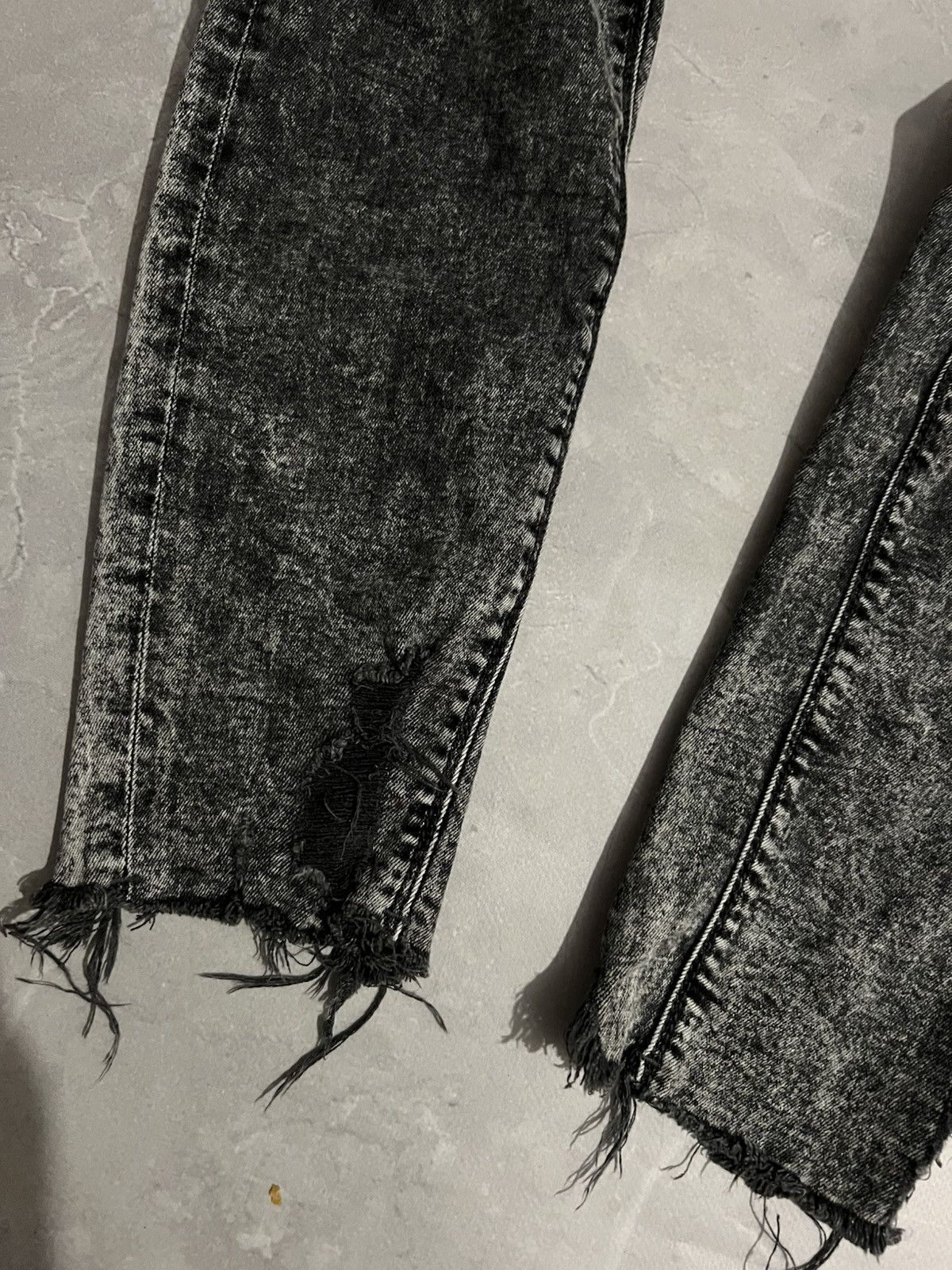 Japanese Brand Y2K Skinny Washed Faded Jeans / Tokyo Vibe Glamour / Grunge Size US 32 / EU 48 - 4 Thumbnail