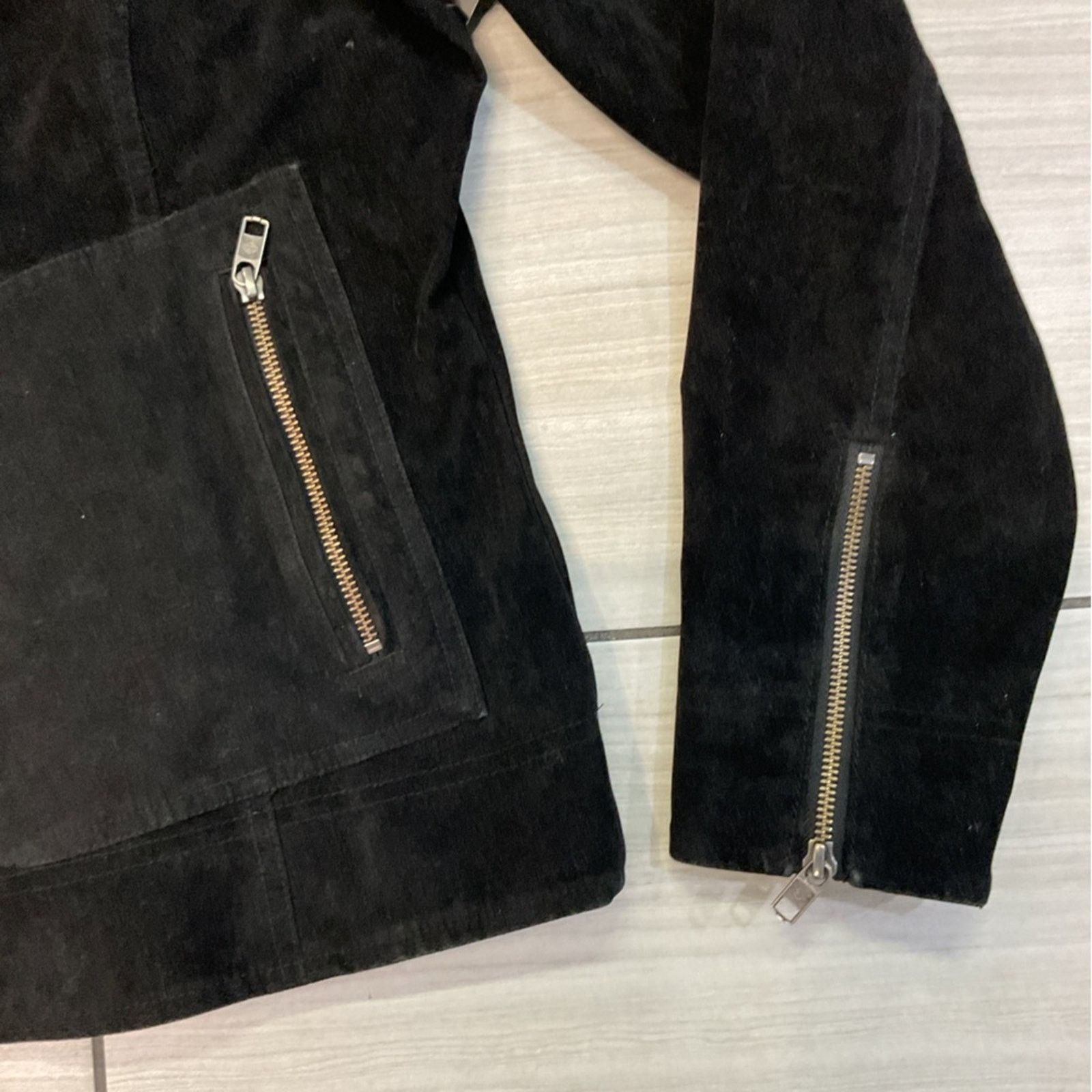 Harley Davidson Vintage Harley Davidson Women’s Suede Biker Jacket Size XL / US 12-14 / IT 48-50 - 4 Thumbnail