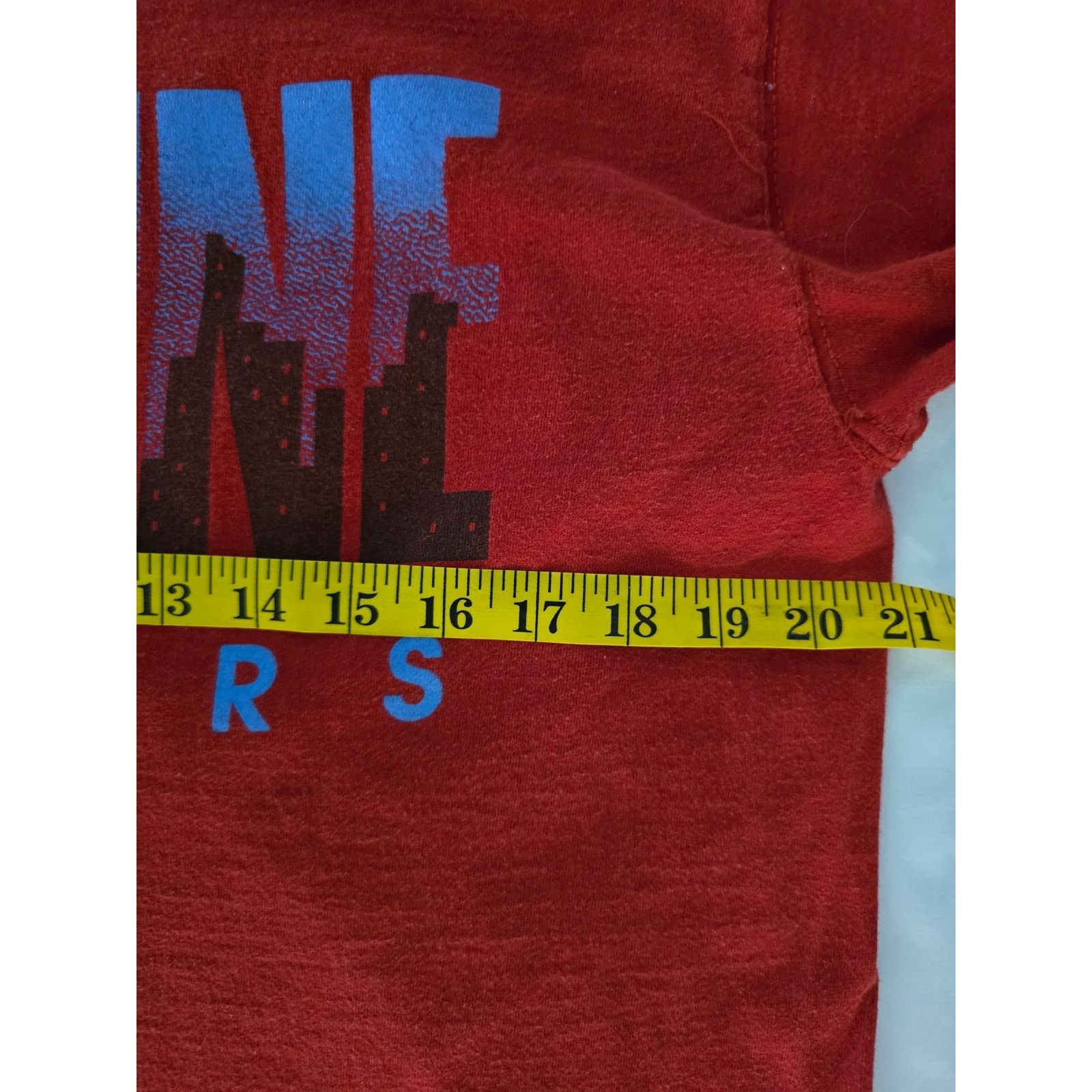 Fruit Of The Loom × Vintage Vintage Skyline Raiders Shirt Football Red Vintage Tee L Size US L / EU 52-54 / 3 - 8 Thumbnail