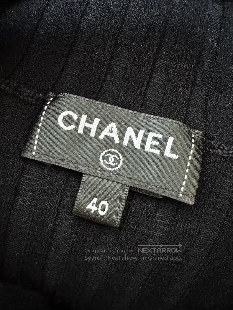 Chanel Chanel 25C black hollow double c elastic hooded knitted sh Size S / US 4 / IT 40 - 4 Thumbnail